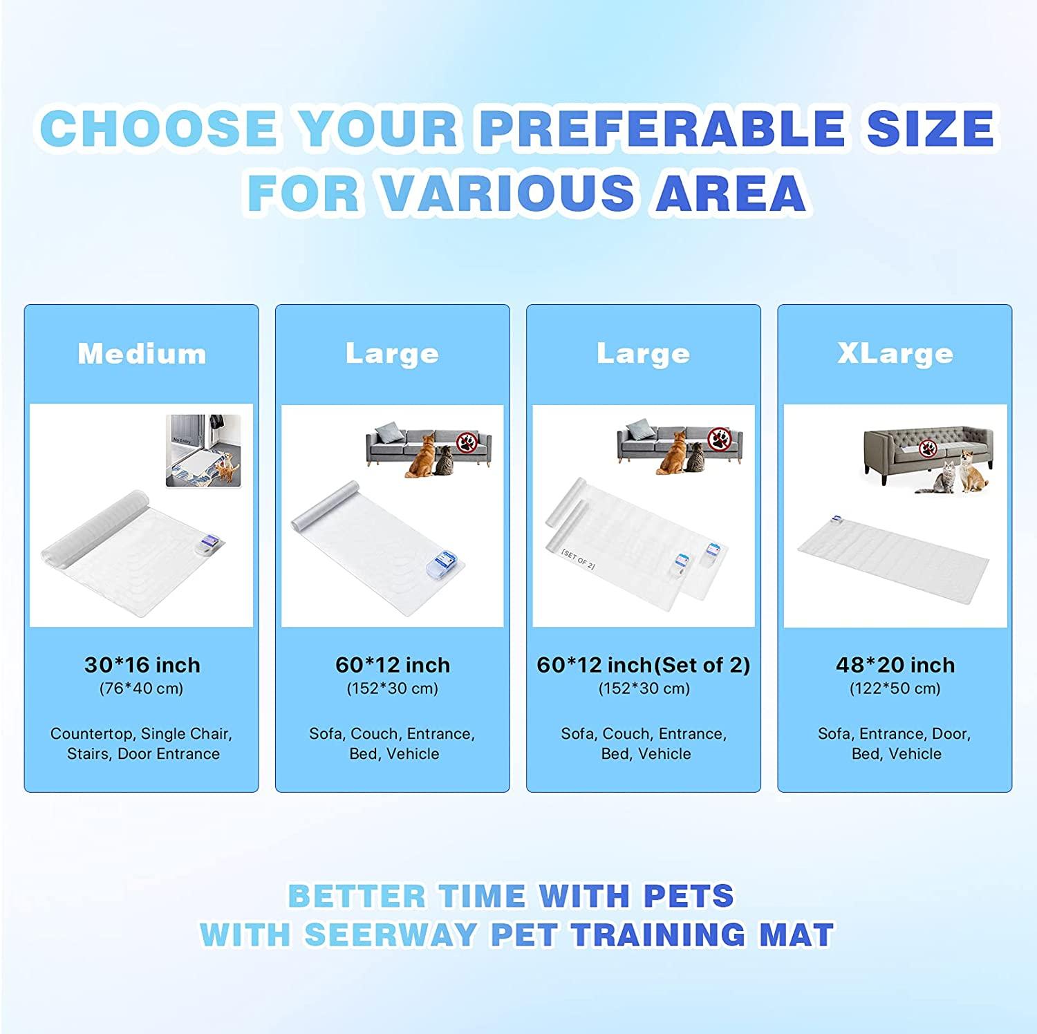 SEERWAY Pet Shock Mat for Dogs and Cats Indoor Electric Training Pad