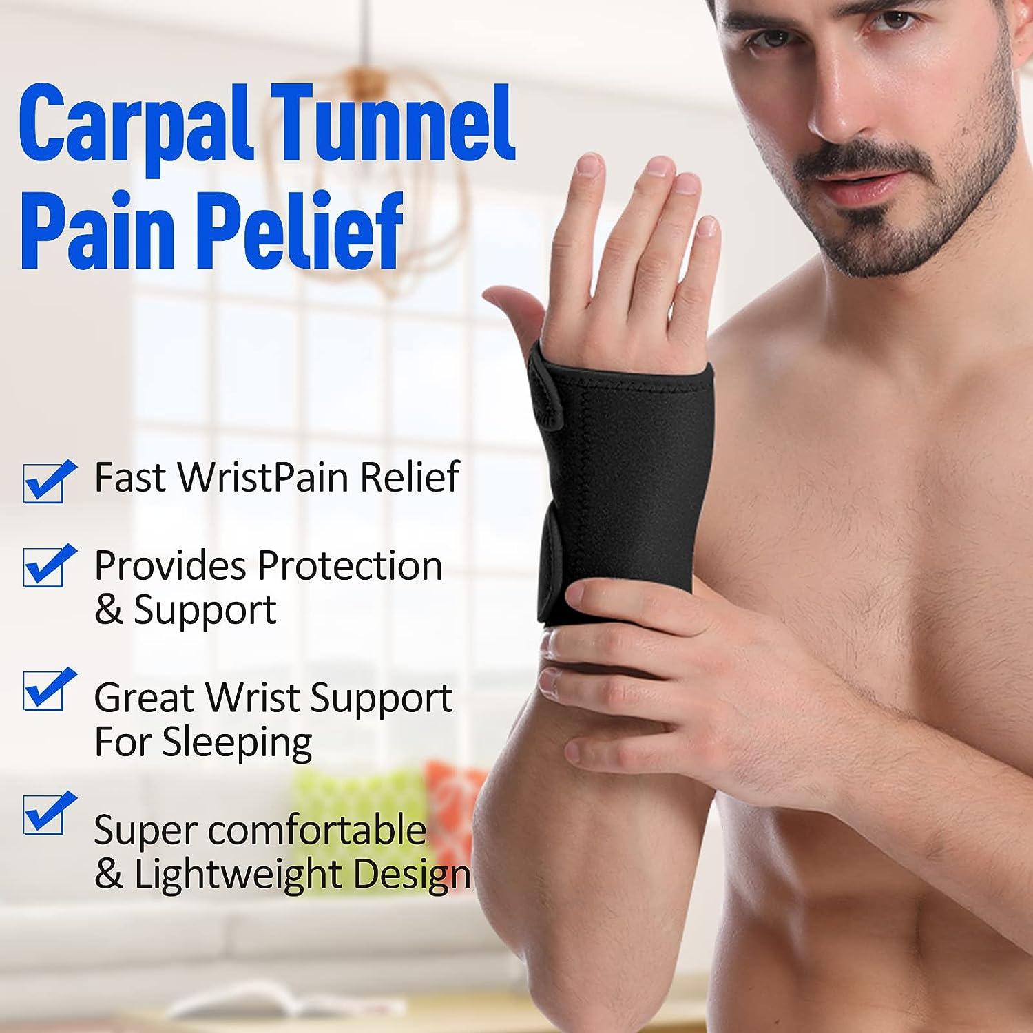 BraceUP Carpal Tunnel Wrist Brace with Metal Wrist Splint for Hand and  Wrist Support and Tendonitis Arthritis Pain Relief - for Men and Women  (S/M, Right Hand) : : Health & Personal