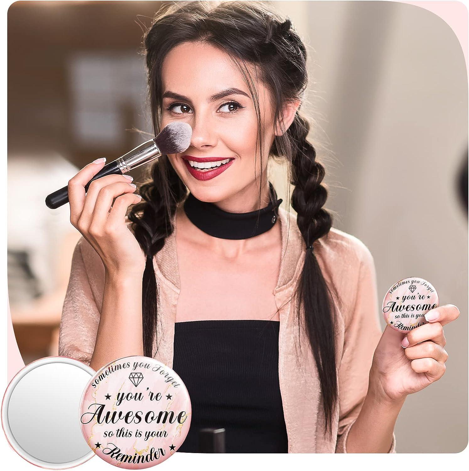 36 Pcs Compact Mirror Bulk Mini Mirrors for Purse Round Small Makeup Pocket  Mirror Makeup Glass Mirror Portable Personal Mirror for Women Girls Gifts