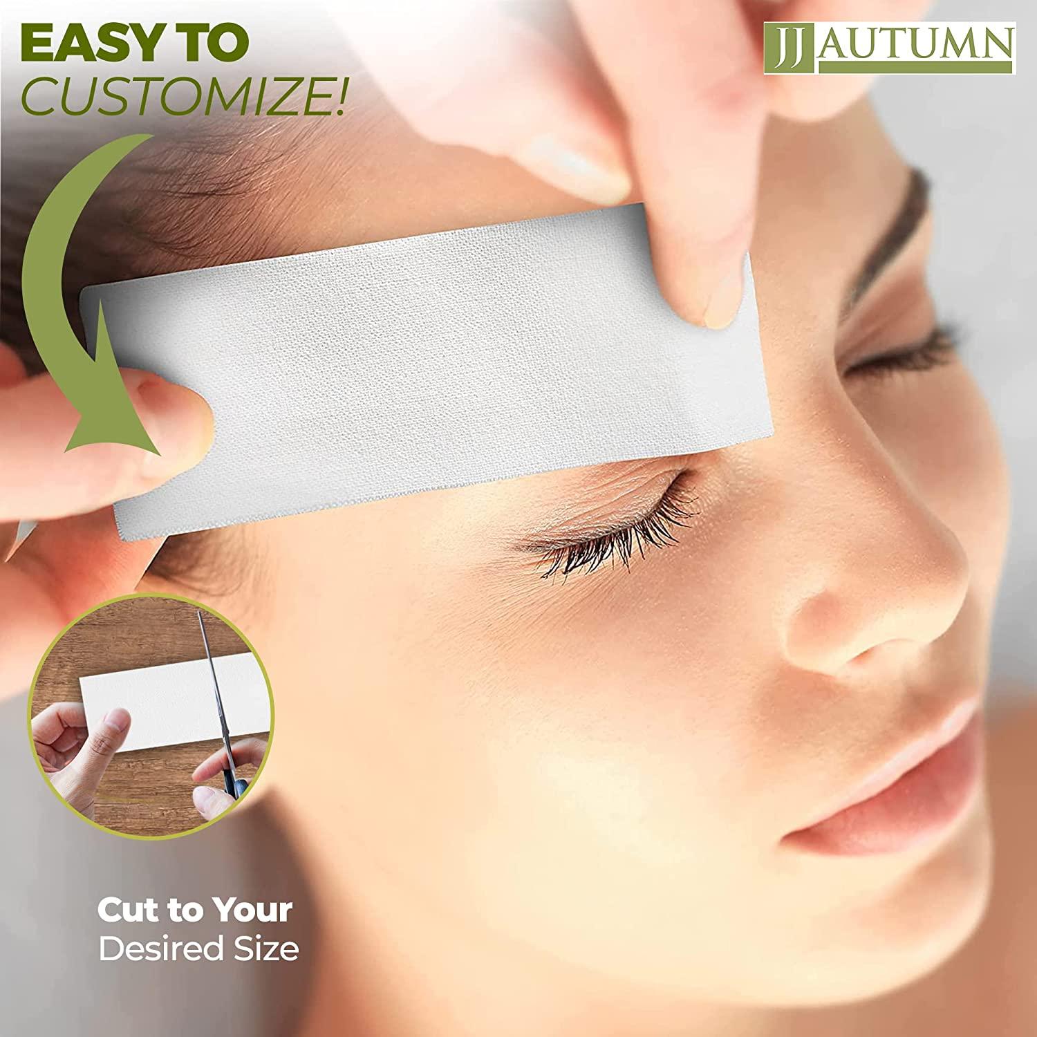JJ Autumn 100 Cotton Wax Strips for Face, Body, and Eyebrows Precut