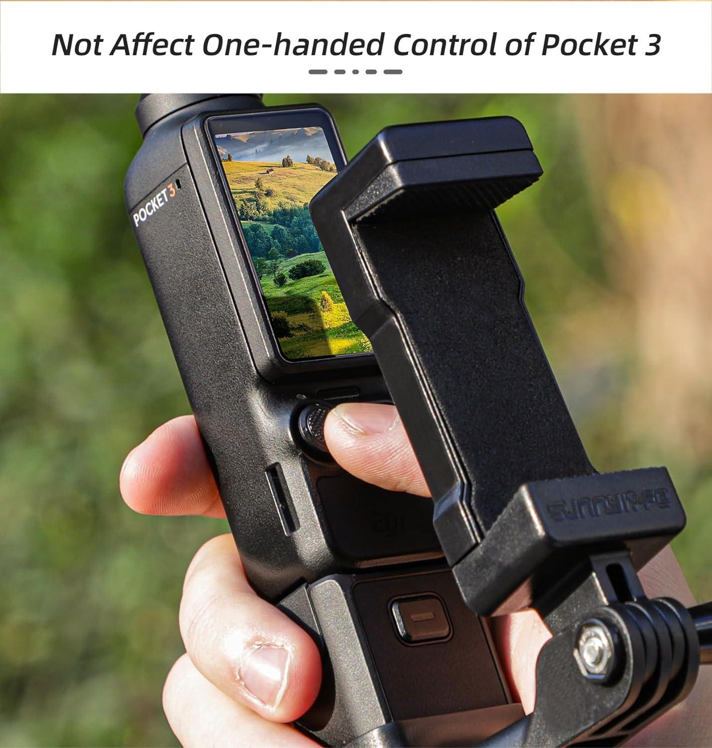 ZJRXM Mobile Phone Holder for DJI Osmo Pocket 3 - Front Smartphone