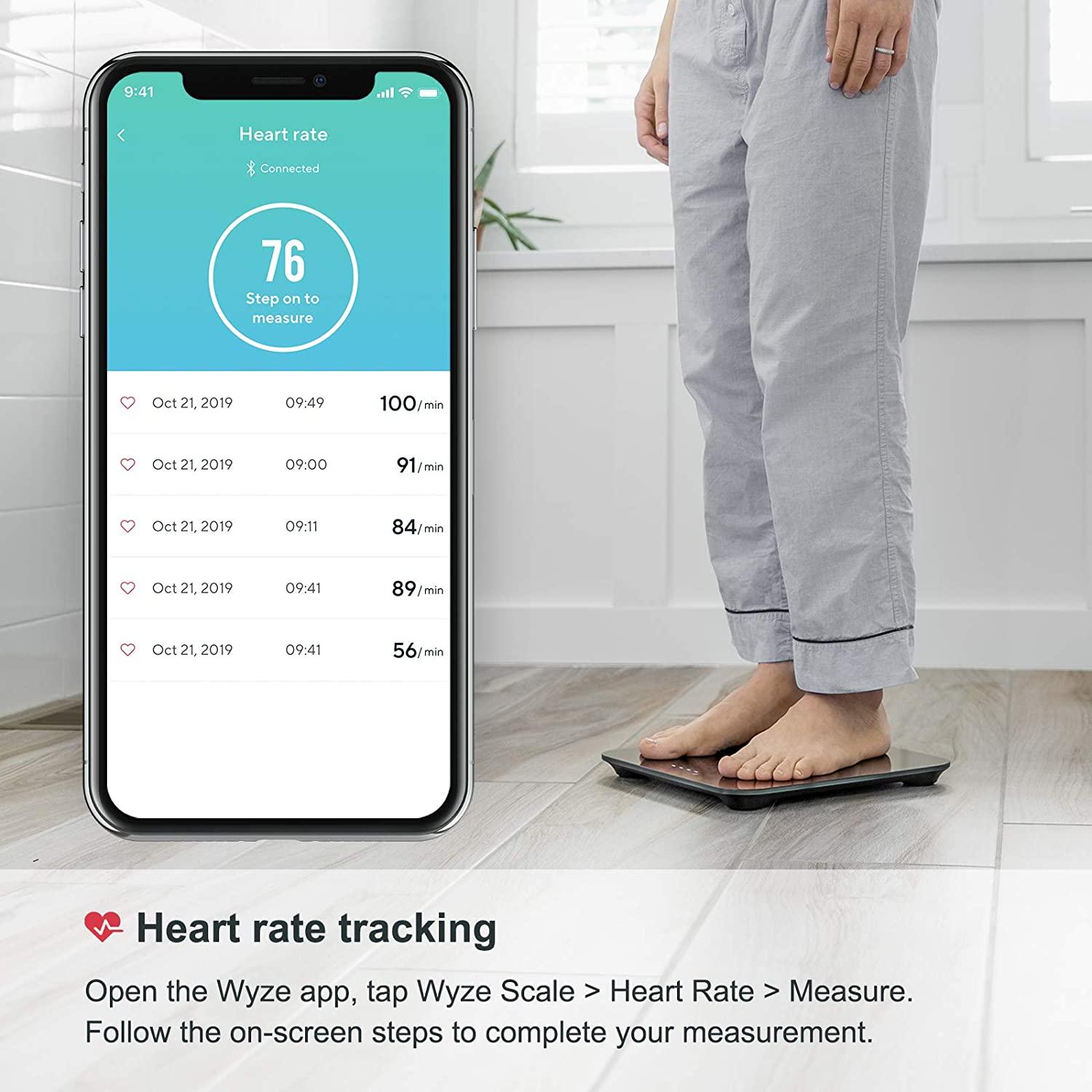 WYZE Smart Scale for Body Weight Wireless Digital Bathroom Scale for