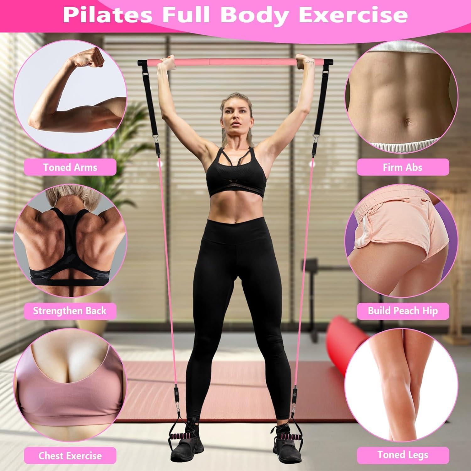 Pilates Bar Kit With Resistance Bands, Ph Up Board With Ph Up