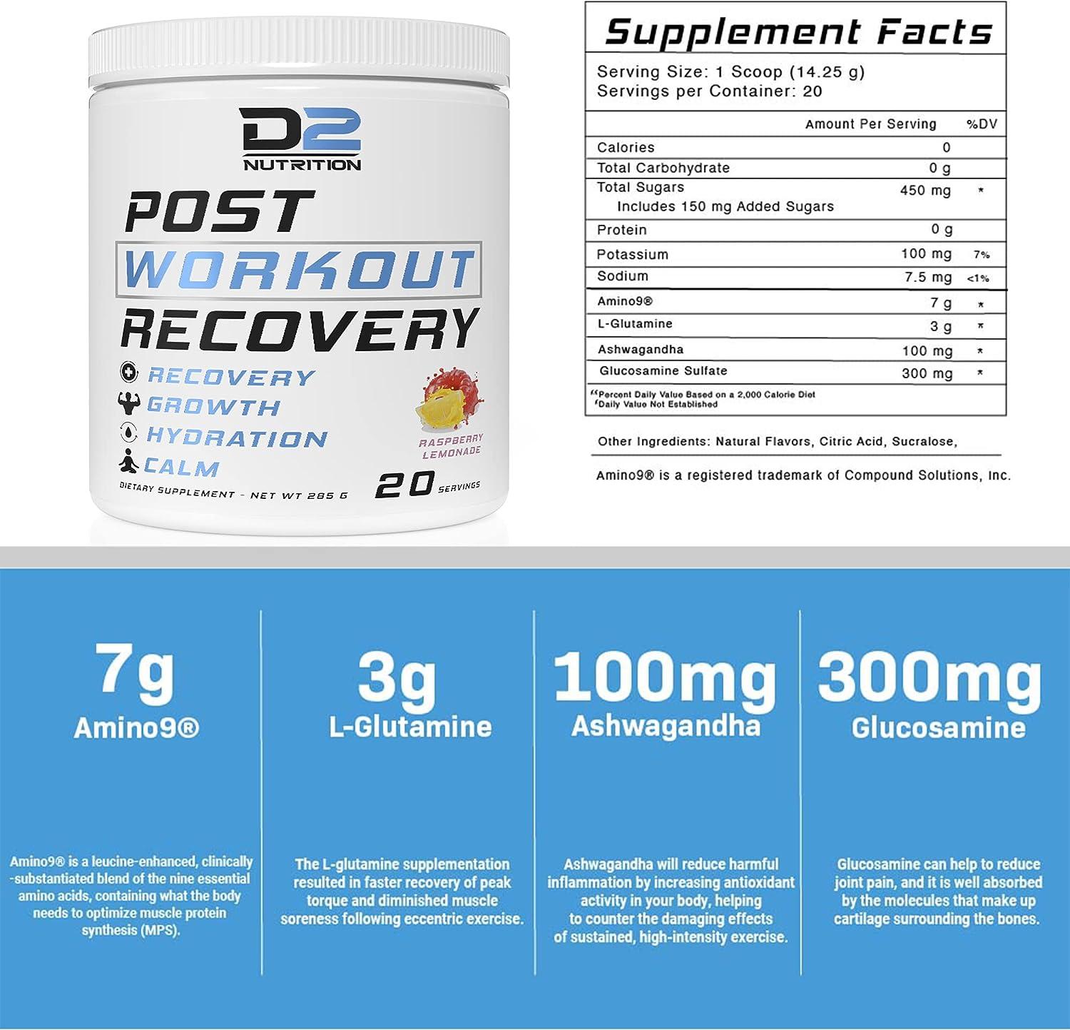 Post Workout Recovery Post Workout Recover faster and get more out