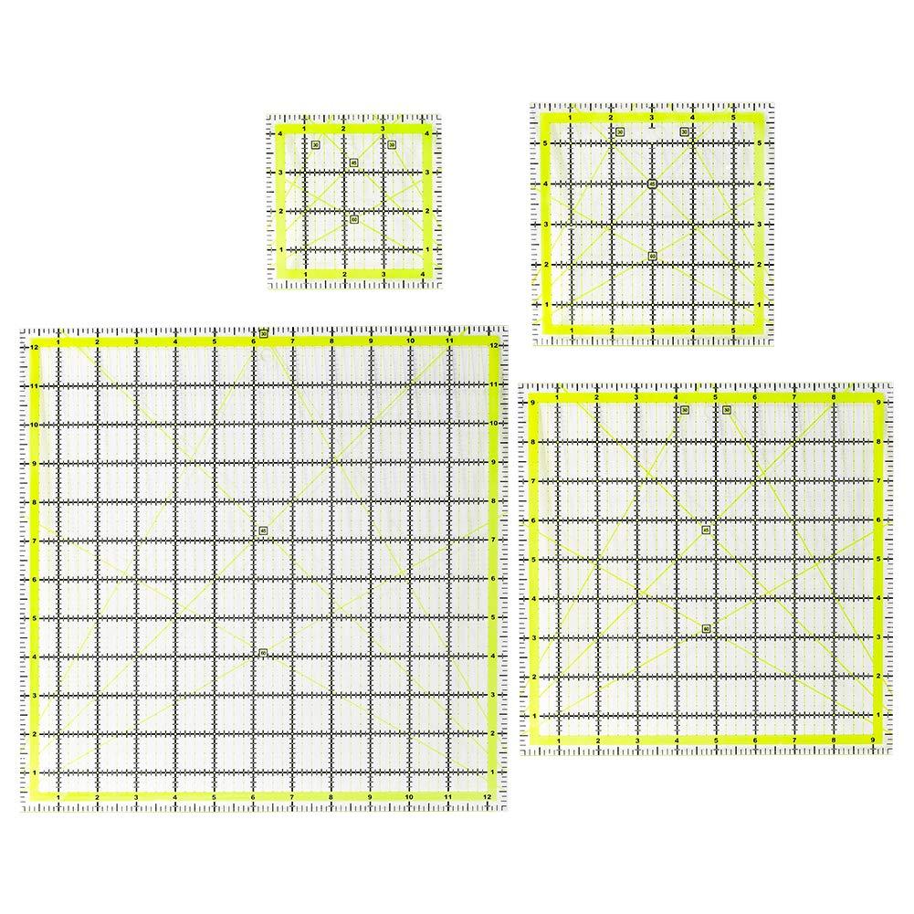 Arteza Acrylic Quilters Ruler - 2.5 x 18 inch - Double-Colored Grid Lines