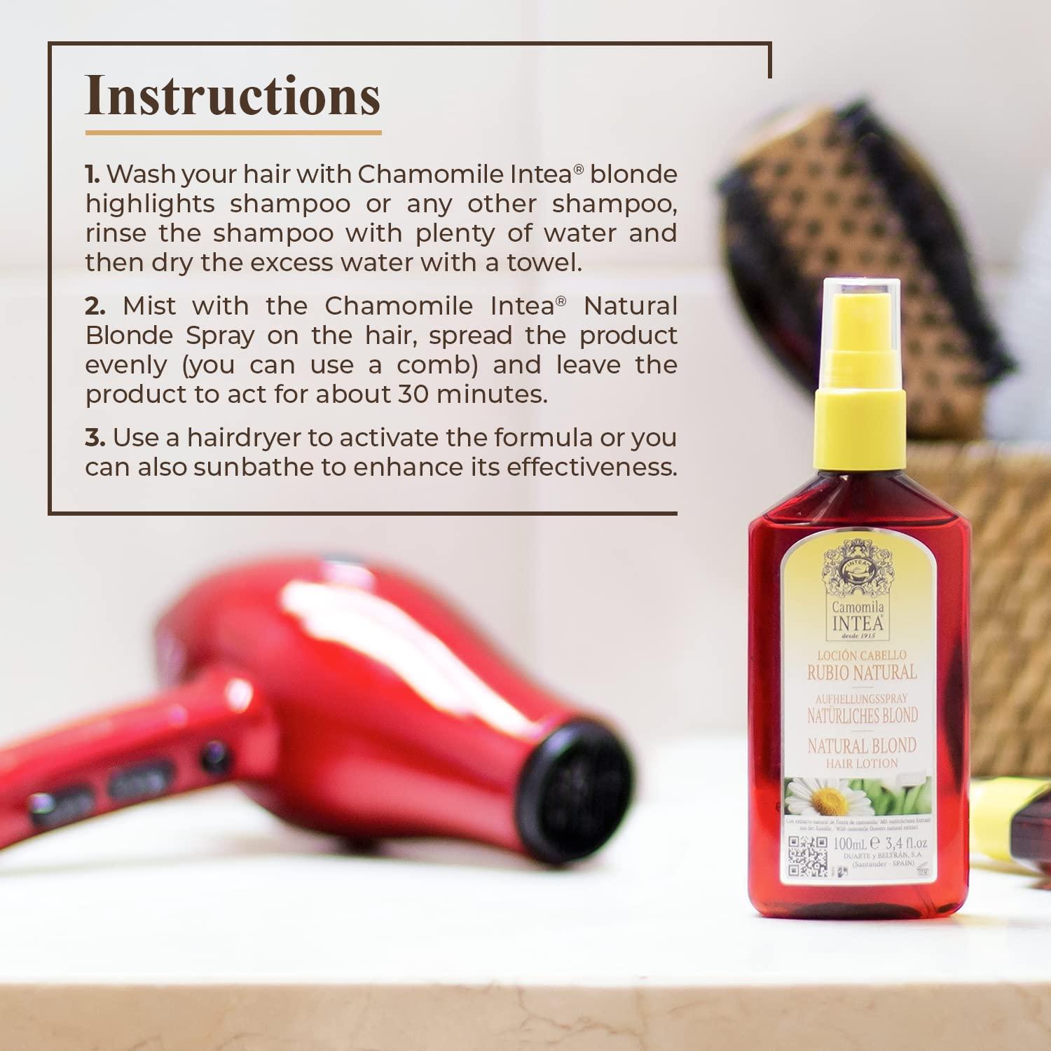 Camomila Intea Hair Lightener with Chamomile Extract 3.4 Oz (2 Pack