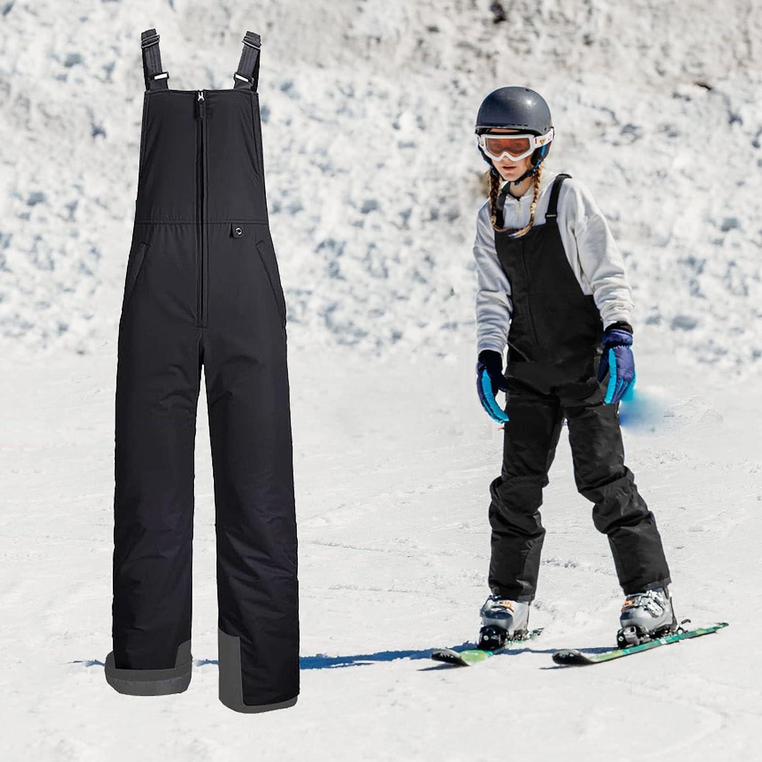 Kids Snow Ski Bib Overalls Windproof Warm Dry Insulated Snowpants