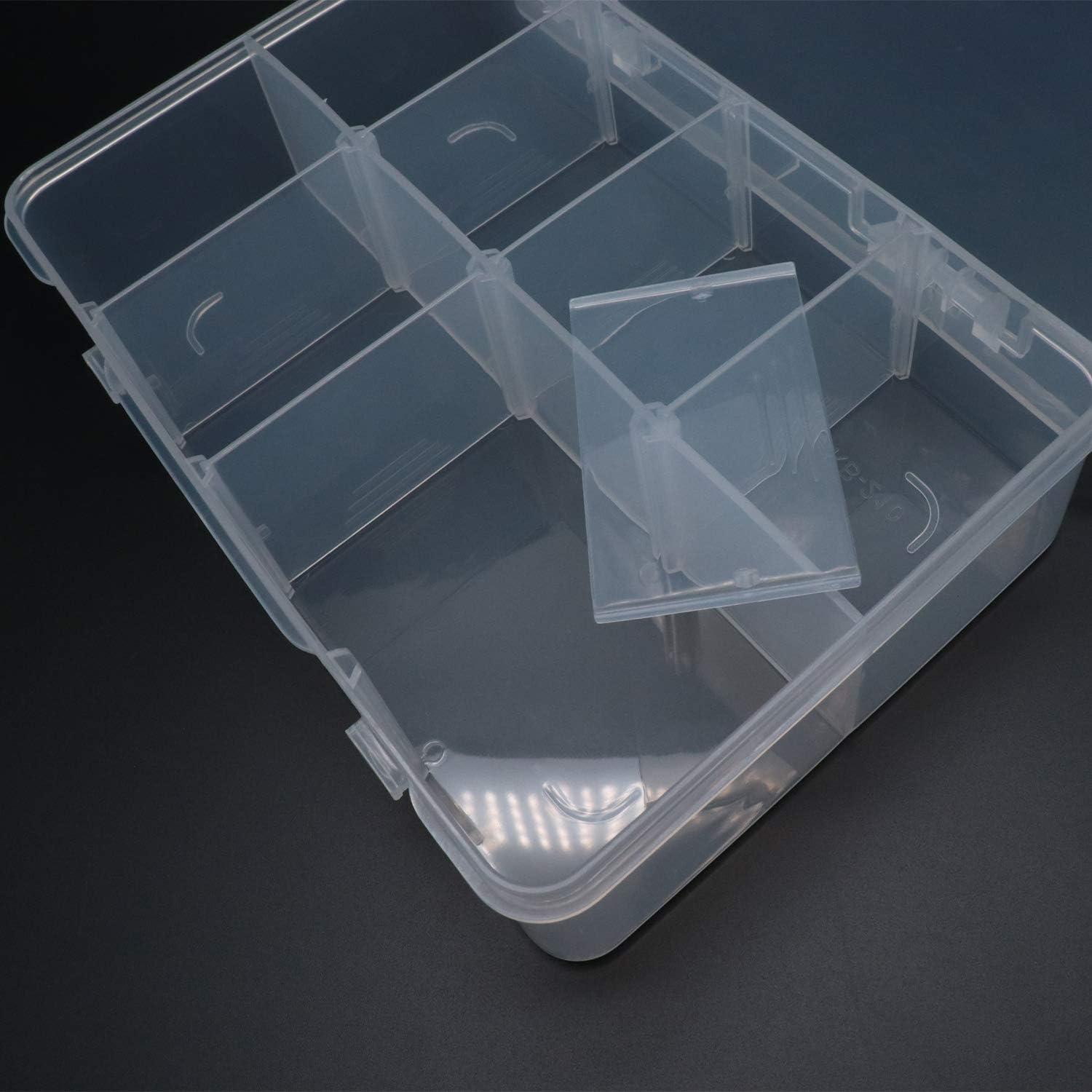 Xiaoyztan 8-Grid Hard Plastic Case with Removable Dividers