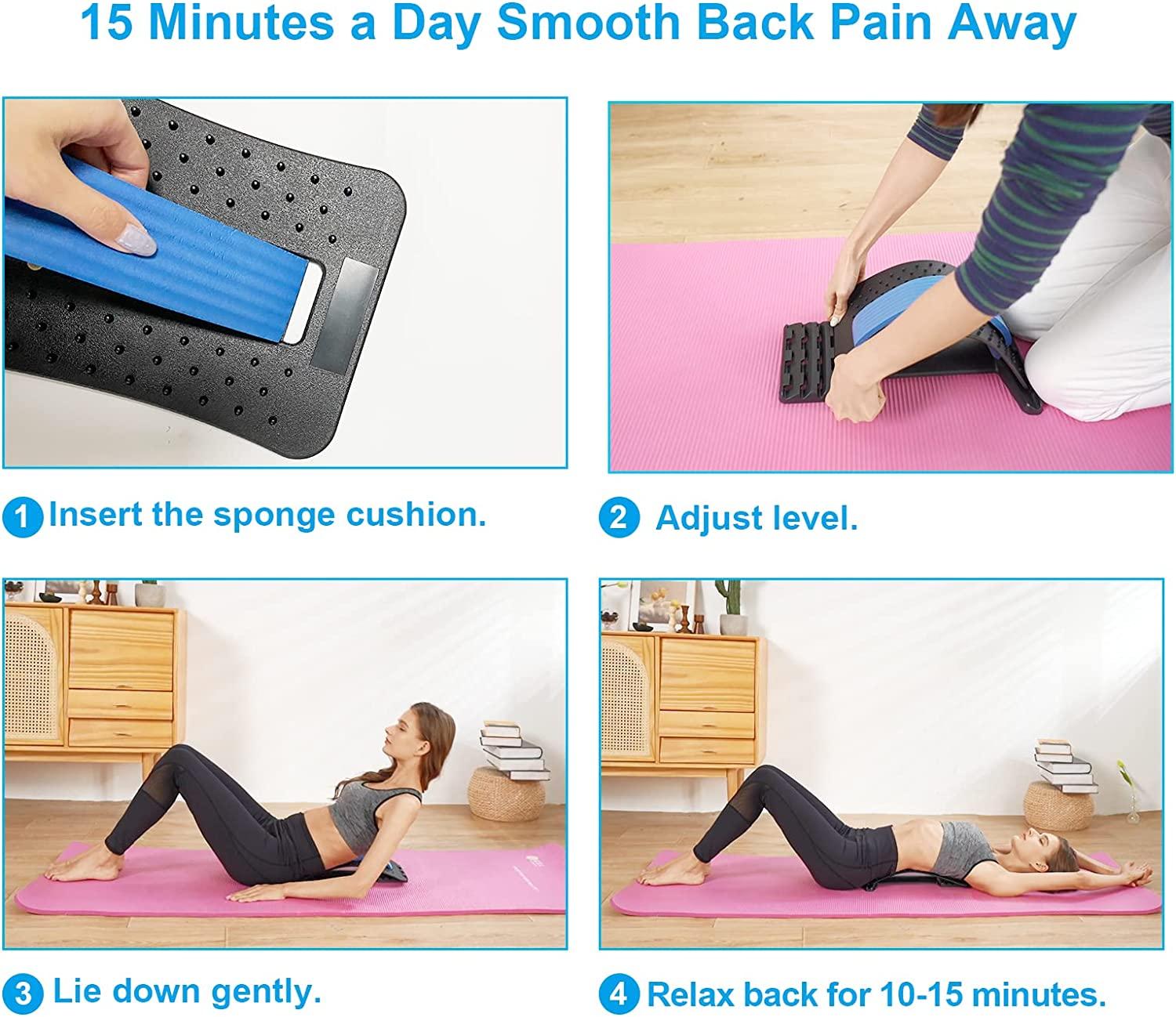 Back Stretcher 4 Levels Back Cracker Back Crack for Lumbar Back