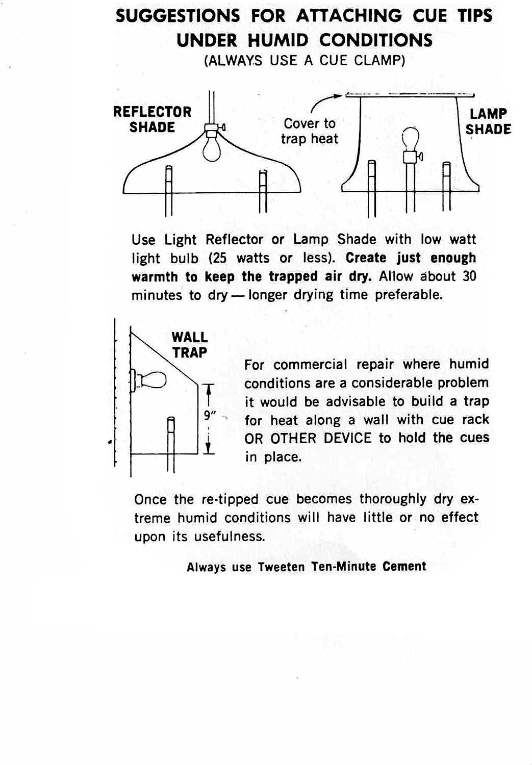 Tweeten Billiard Pool Cue Repair Kit Premium Quality for Cue Maintenance