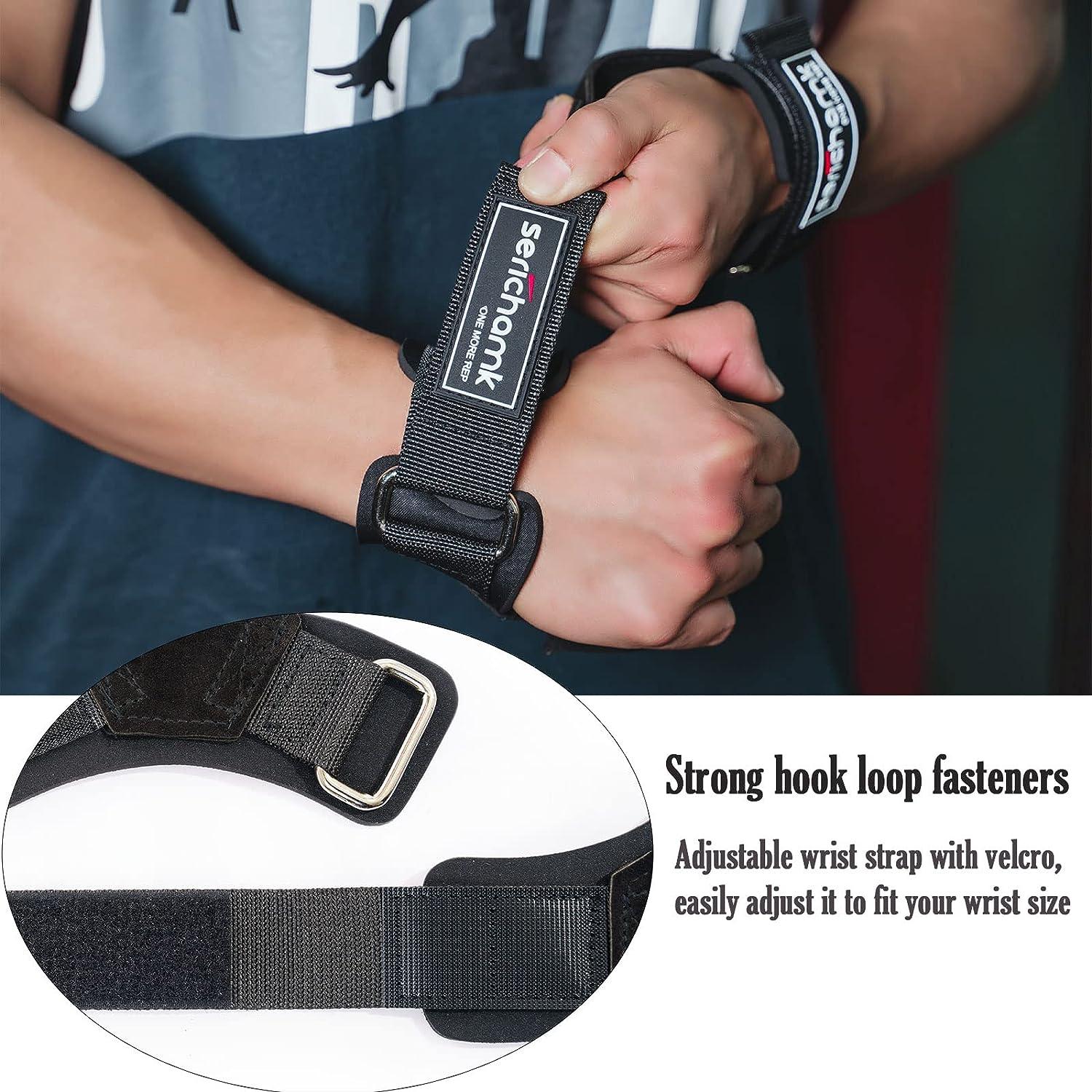 Wrist Straps for Weightlifting with Wrist Wraps,Leather Weight Lifting