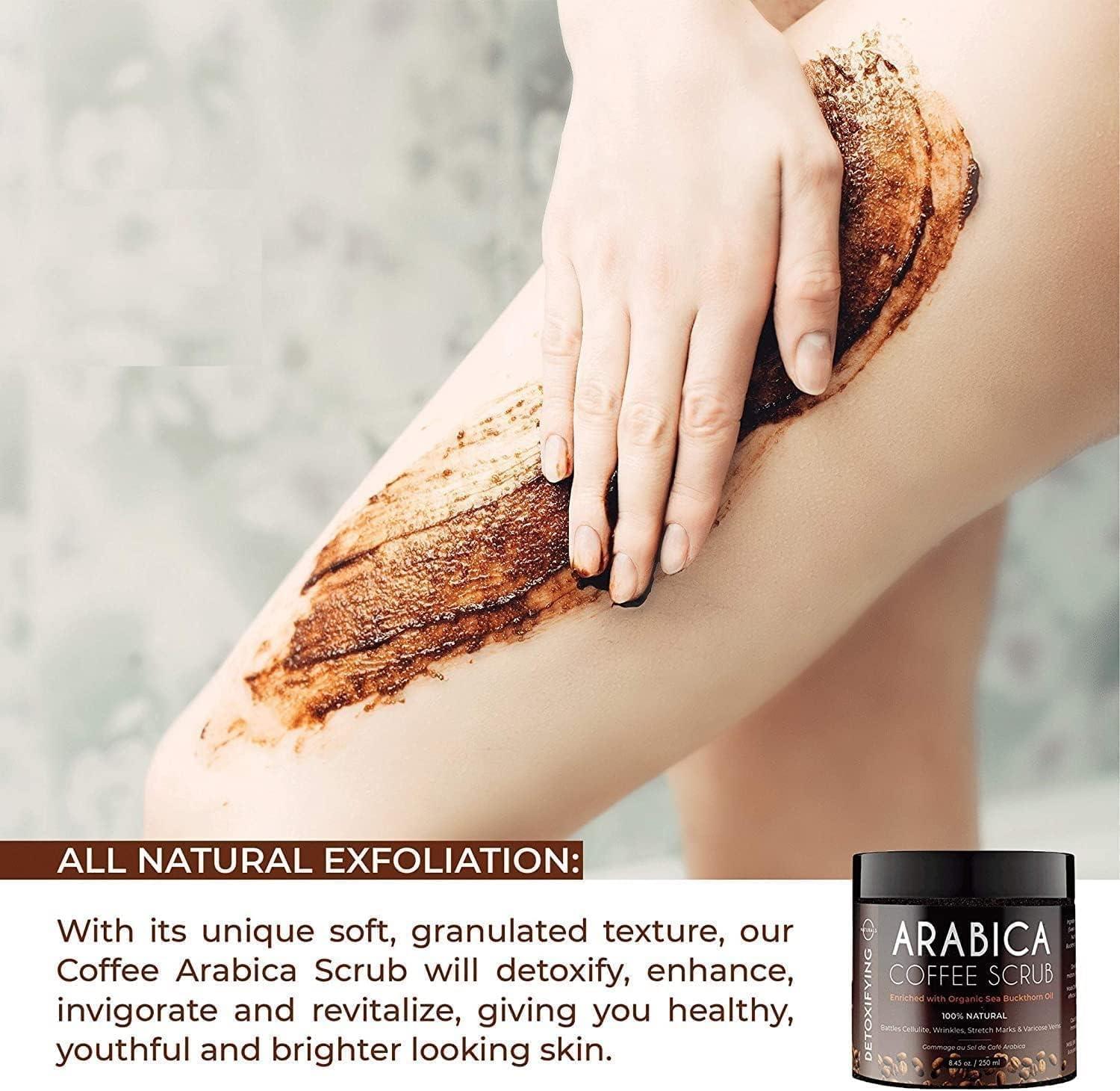 O Naturals Arabica Coffee Exfoliating Body Scrub Anti Cellulite