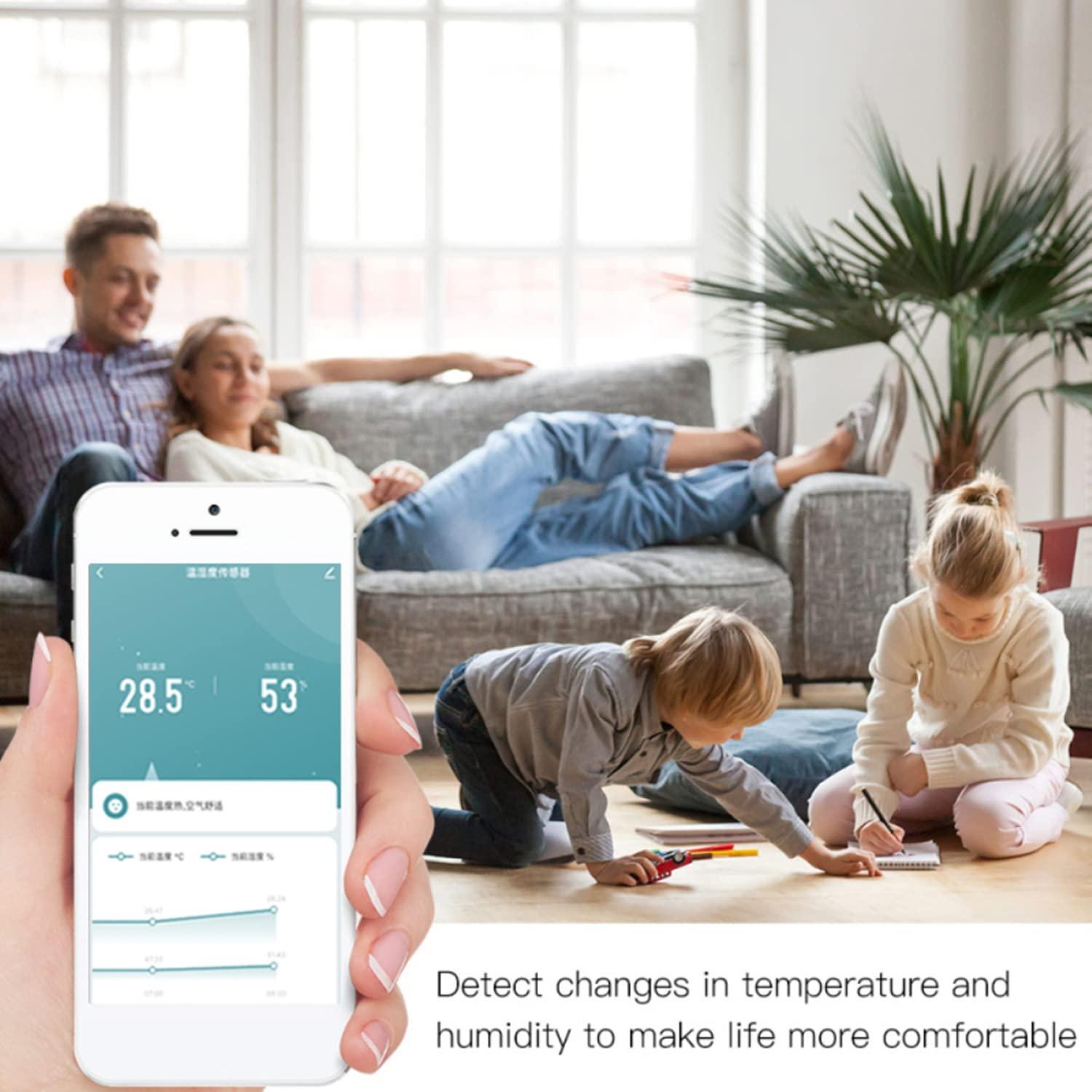 Wifi Smart Home Temperature Detector Humidity Sensor Indoor