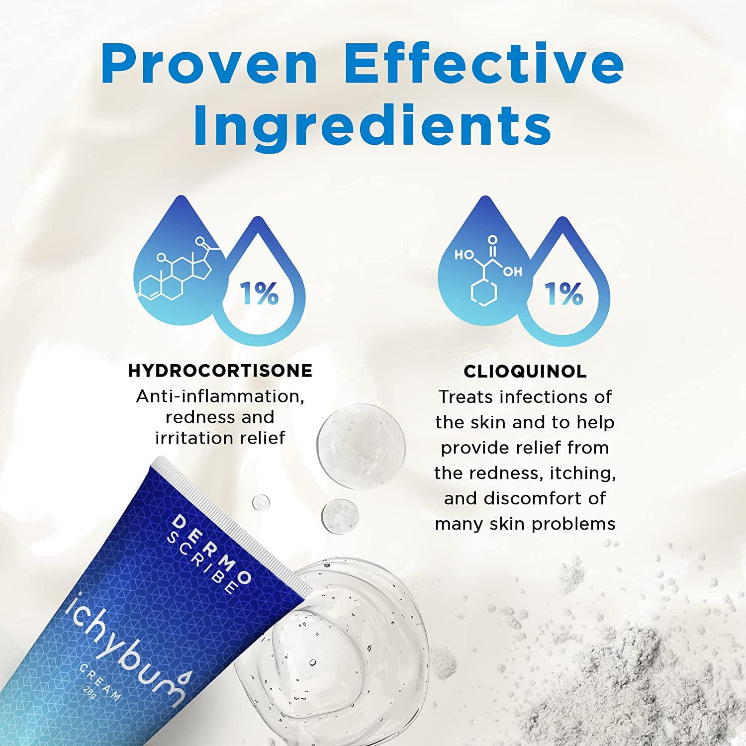 Dermoscribe Ichybum Anal Itching Cream Hydrocortisone & Clioquinol