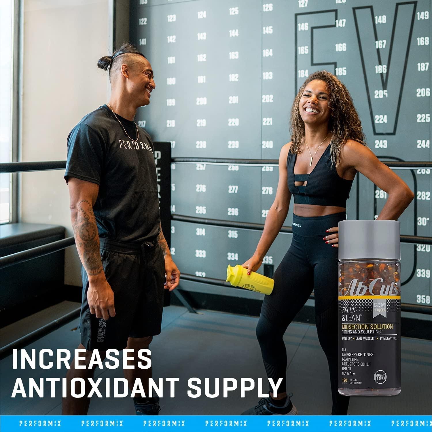 AbCuts Sleek and Lean - 120 Softgels with CLA, Fish Oil, Flaxseed Oil, and L -Carnitine for Antioxidant Support | Buy Now with Express International  Delivery | GoSupps.com