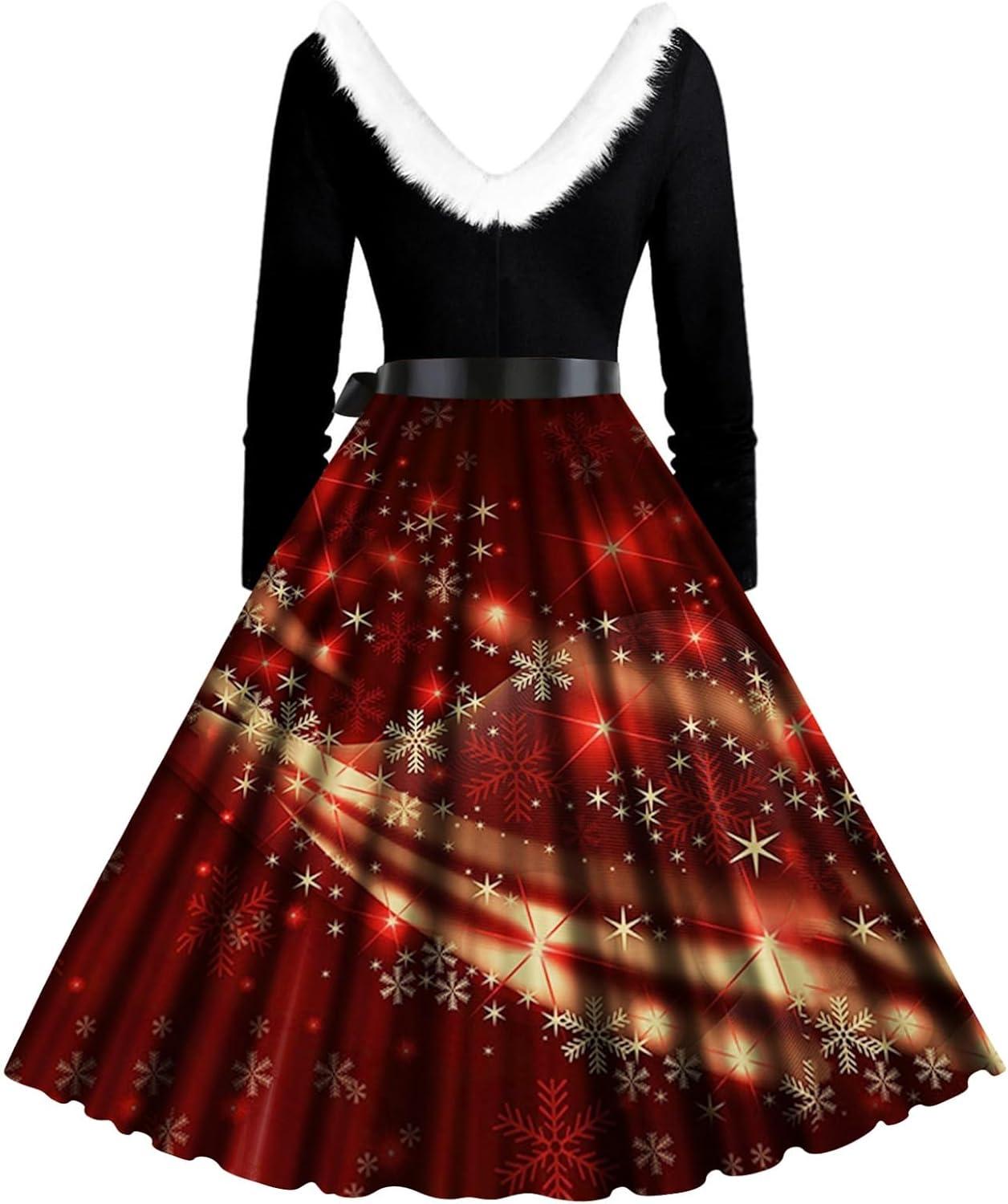 Sexy Christmas Sweater Dress - Long Arm Party Dress with Pocket & Moose  Print | Buy Now with Express International Delivery | GoSupps.com