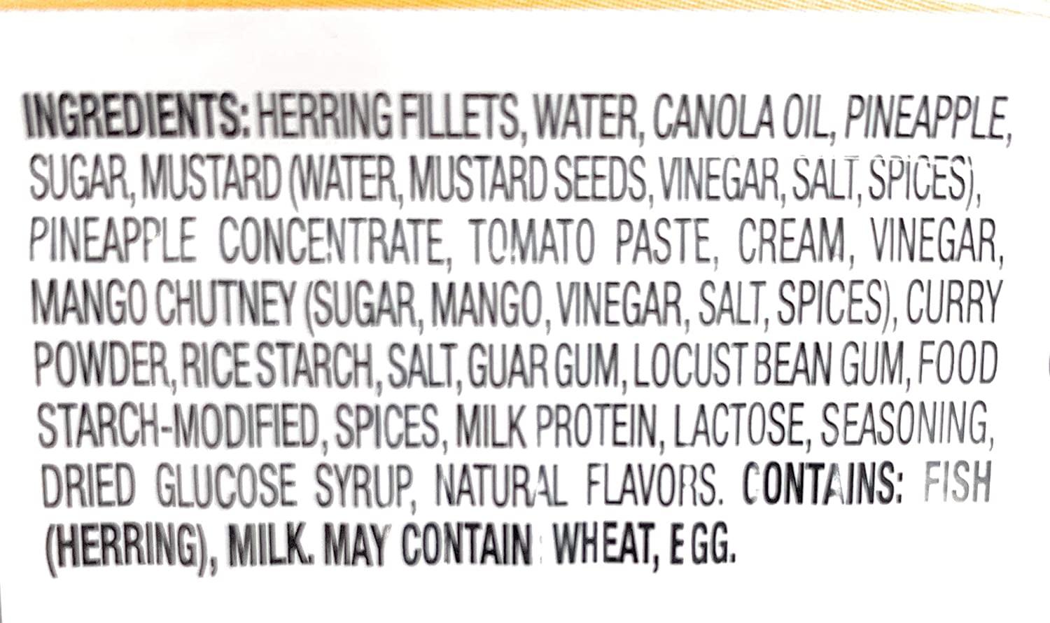 Deutsche Kuche Canned Herring Fillets in Curry Pineapple Mango Sauce 7