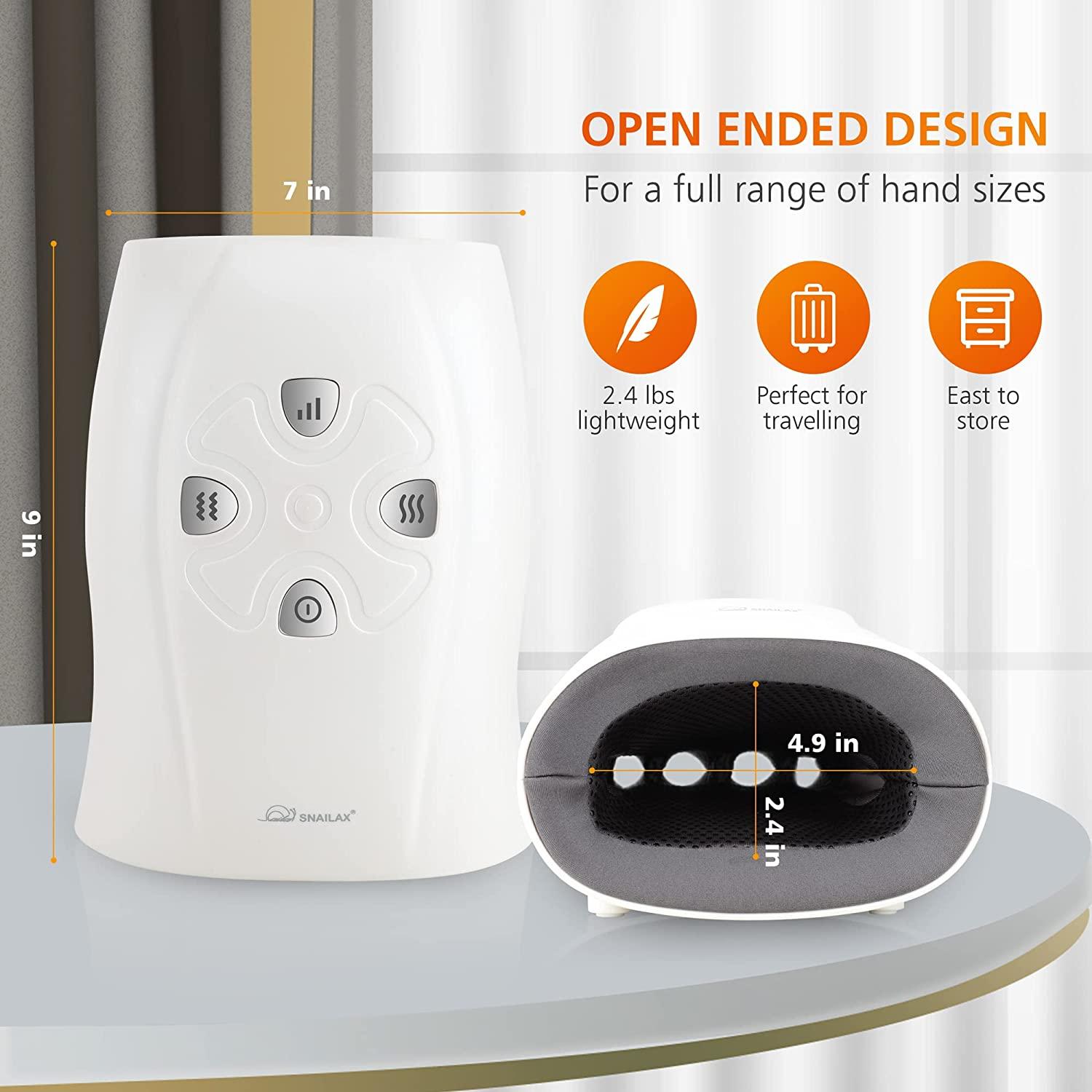 Snailax Wireless Hand Massager with Heat, Compression, Vibration - Pain Relief for Arthritis, Carpal Tunnel, Finger Numbness - Improve Circulation - Perfect Gift Idea (White) | Buy Now with Express International Delivery | GoSupps.com Snailax Wireless Hand Massager with Heat, Compression, Vibration - Pain Relief for Arthritis, Carpal Tunnel, Finger Numbness - Improve Circulation - Perfect Gift Idea (White) | Buy Now with Express International Delivery | GoSupps.com