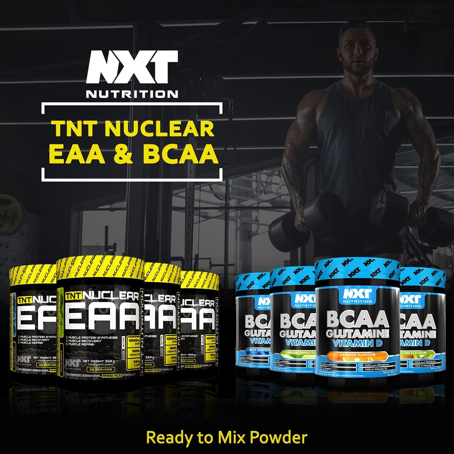 NXT Nutrition BCAA Glutamine & Vitamin D BCAAs Amino Acids with Vitamin D3 and LGlutamine