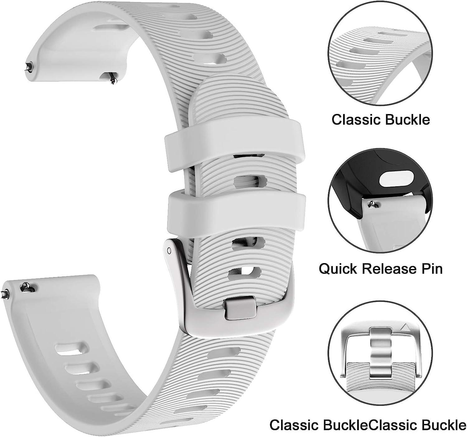 Bracelet Silicone Band Strap Pour Garmin Vivoactive 3/3 Music Forerunner  245/645