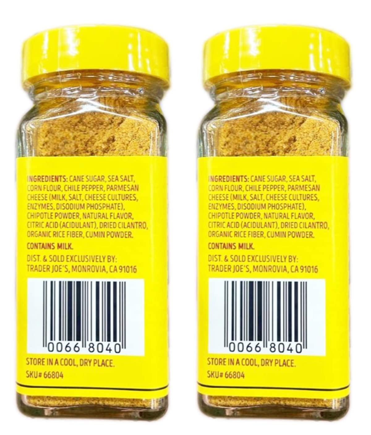 Trader Joe's Everything But The Elote Seasoning Blend With Chile Pepper,  Parmesan Cheese, Chipotle Powder, Cumin, Cilantro and Sea Salt Simply  Delicious - PACK OF 2