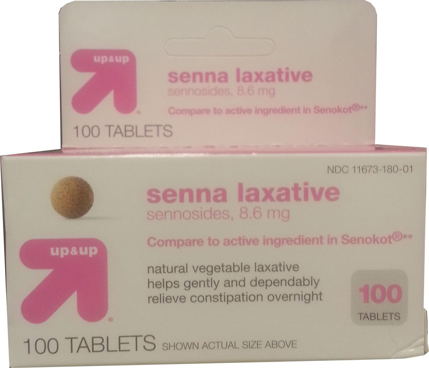 Up&Up Senna Laxative Sennosides 8.6mg 100 tablets