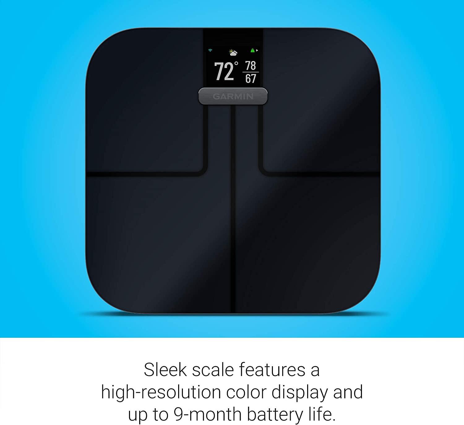 Garmin Index S2, Smart Scale with Wireless Connectivity, Measure Body