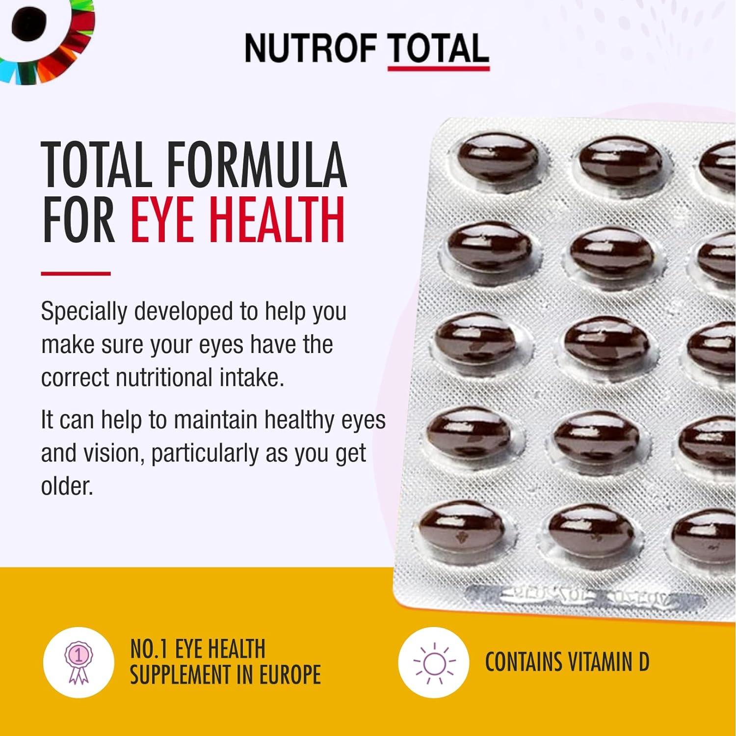 180 Nutrof Total Capsules Eye Health Supplement with Lutein Zeaxanthin
