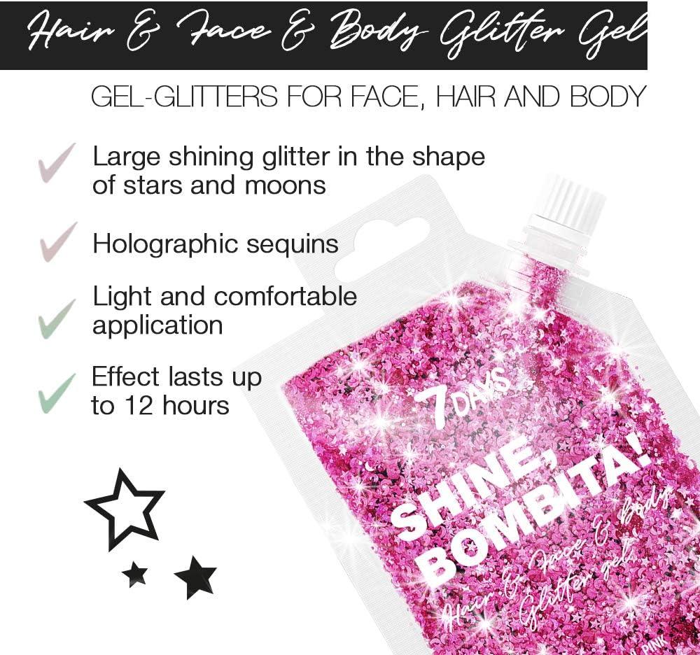 Moon Glitter Classic Chunky Gel Single 12ml Costume Make Up Moon Glitter Classic Chunky Gel Single 12ml Costume Make Up