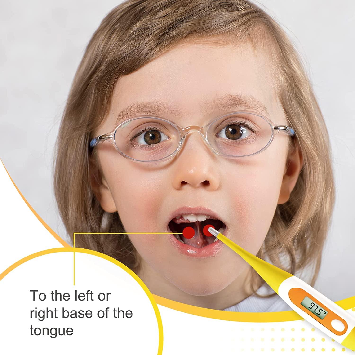 EasyHome Digital Oral Thermometer for Fever Accurate & Fast Reading for Adults & Kids EMT