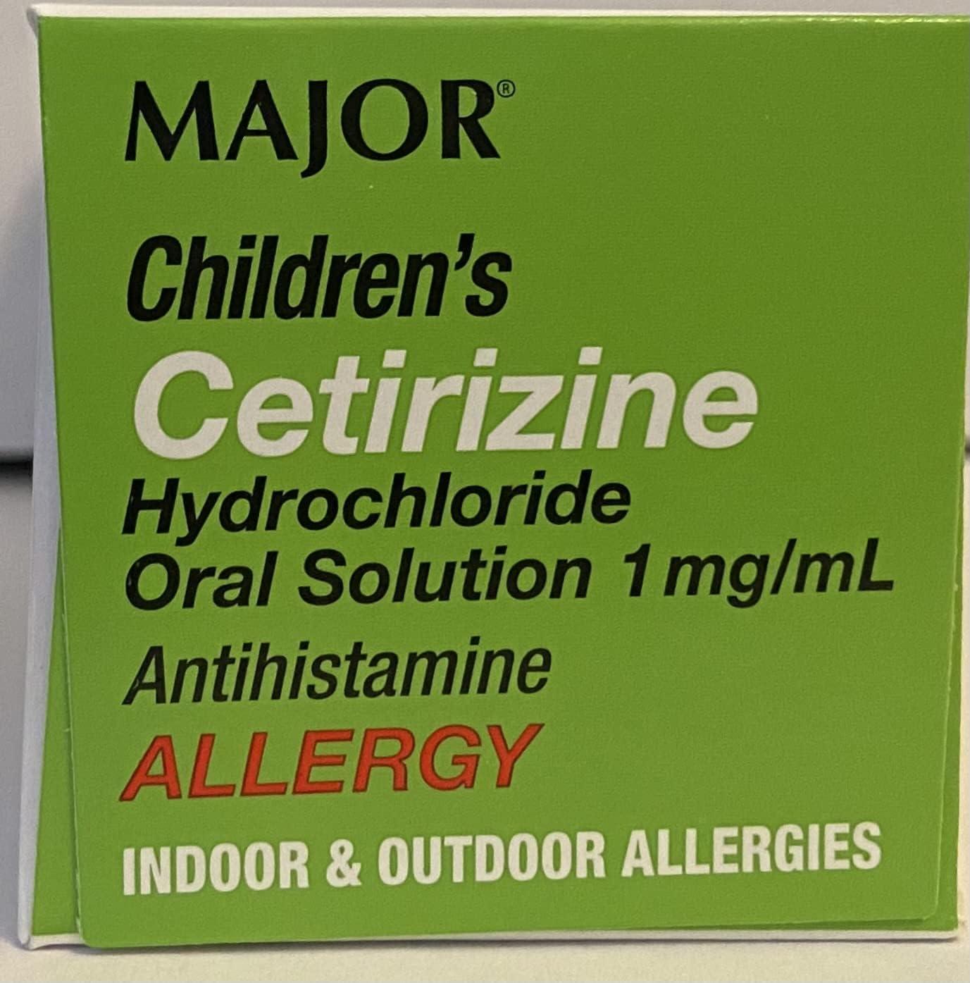 Children's CETIRIZINE Hydrochloride Oral Solution 1MG/ML Allergy