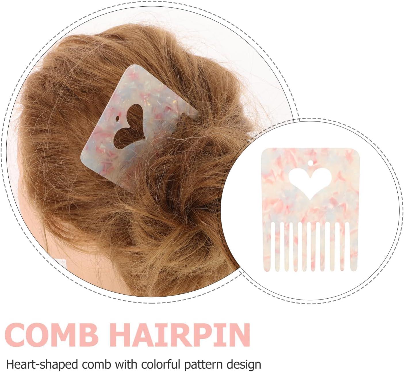 Ipetboom French Hair Side Comb Small Decorative Bun Twist Hair