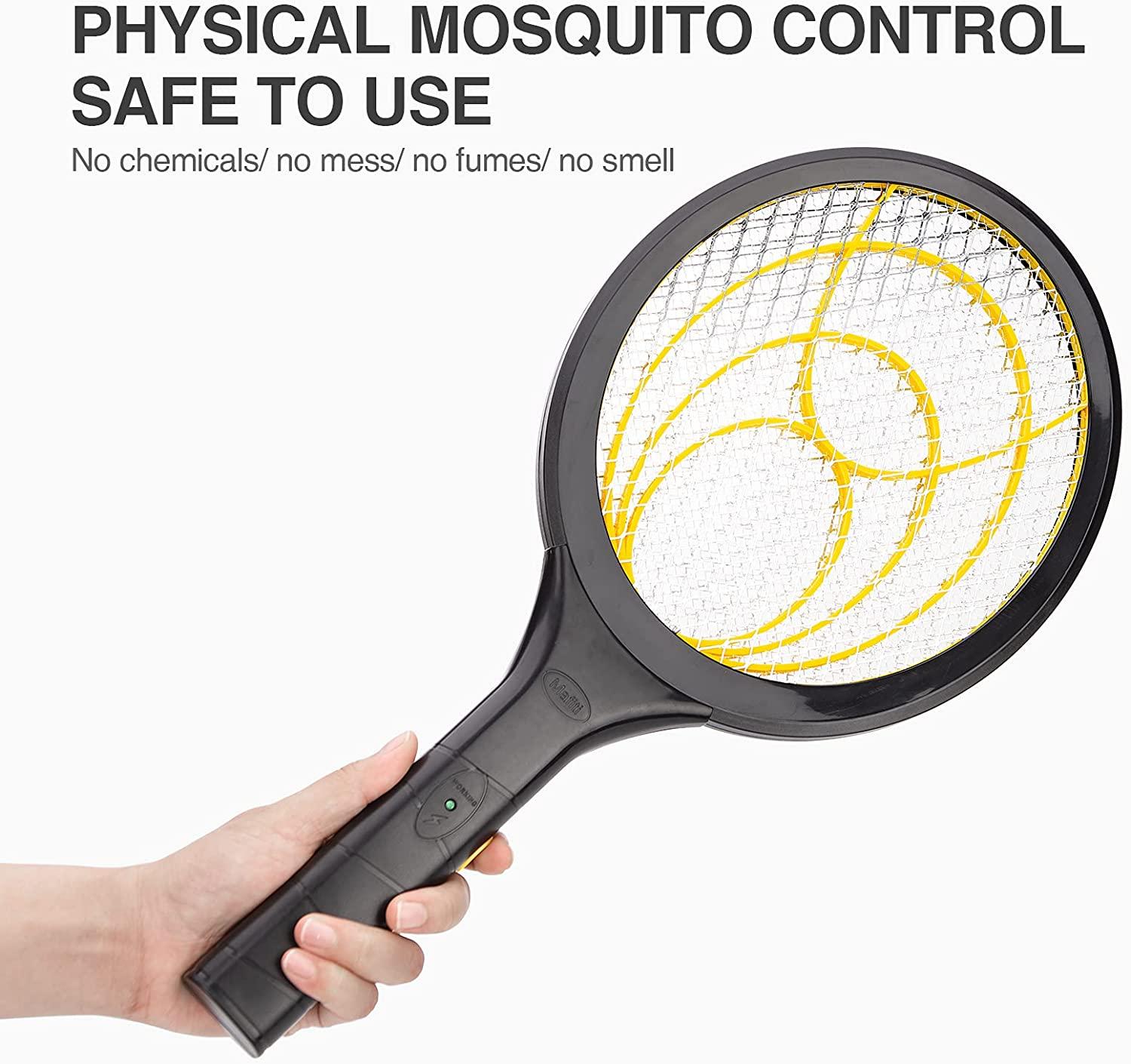 mafiti Electric Fly Swatter Fly Killer Bug Zapper Racket for Indoor and