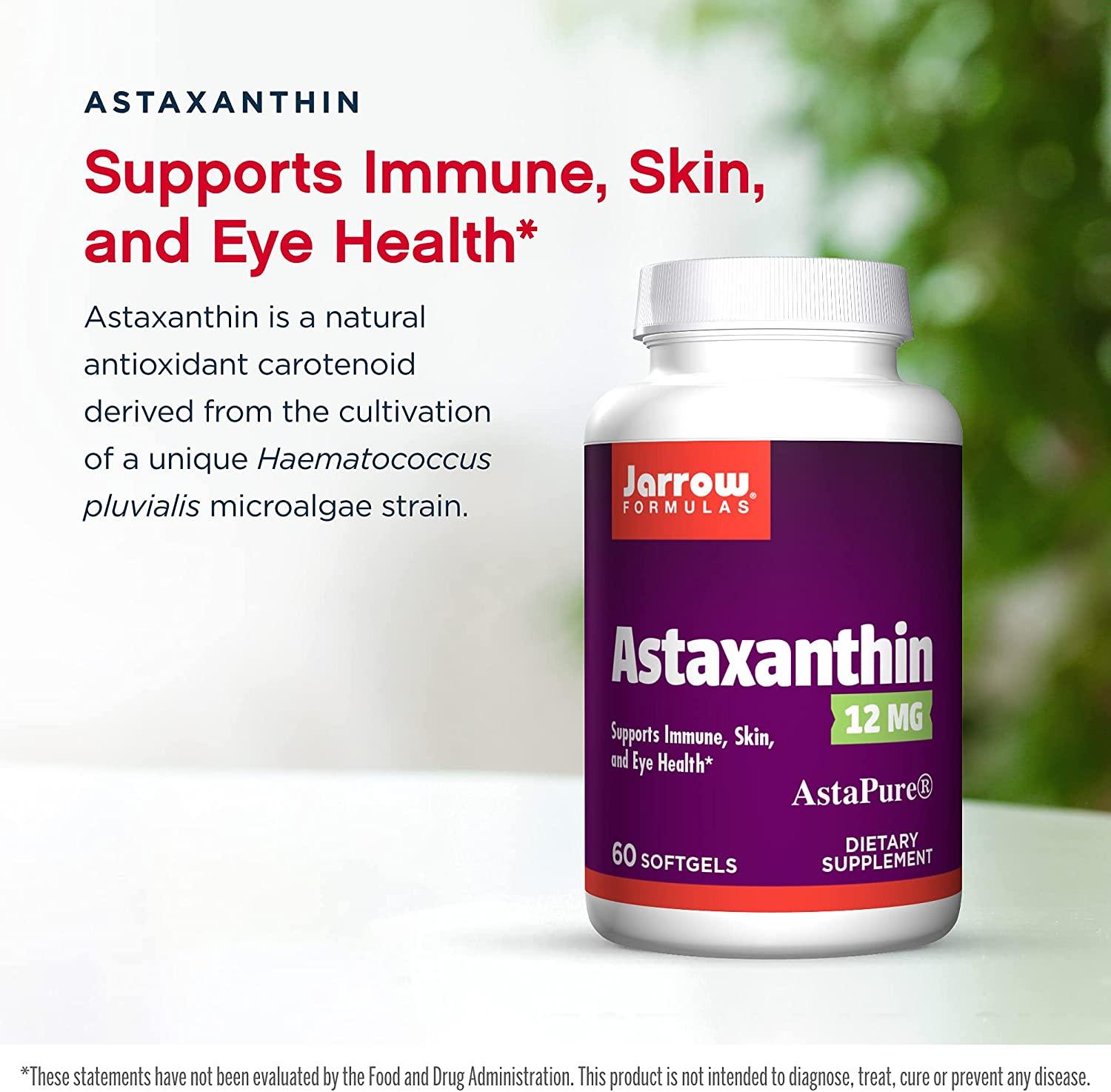 Jarrow Formulas Astaxanthin 12 mg 60 Softgels