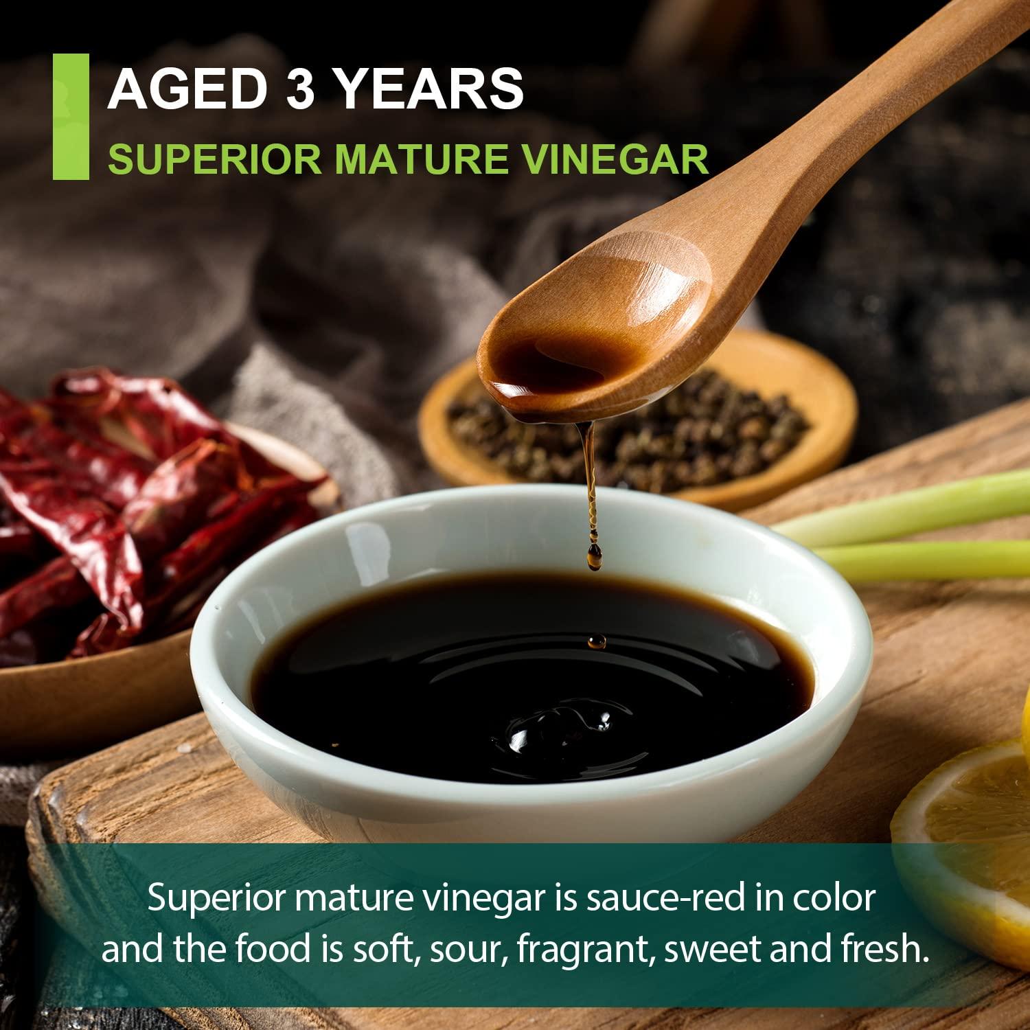 Soeos Chinkiang Vinegar 16.9 fl oz (500ml), 3 Years Aged, Naturally