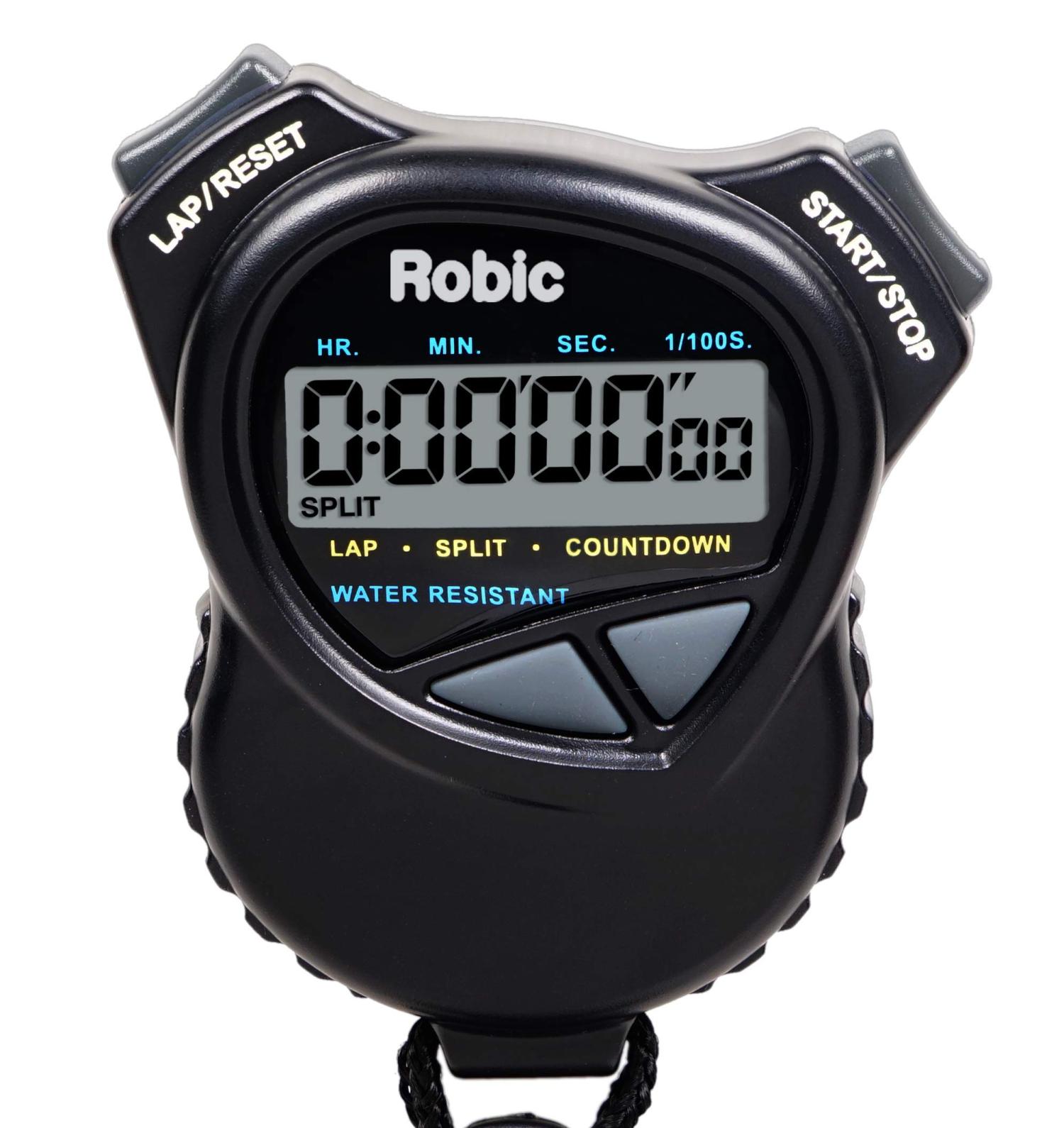 Robic 1000W Dual Stopwatch with Countdown Timer - Black | Water ...