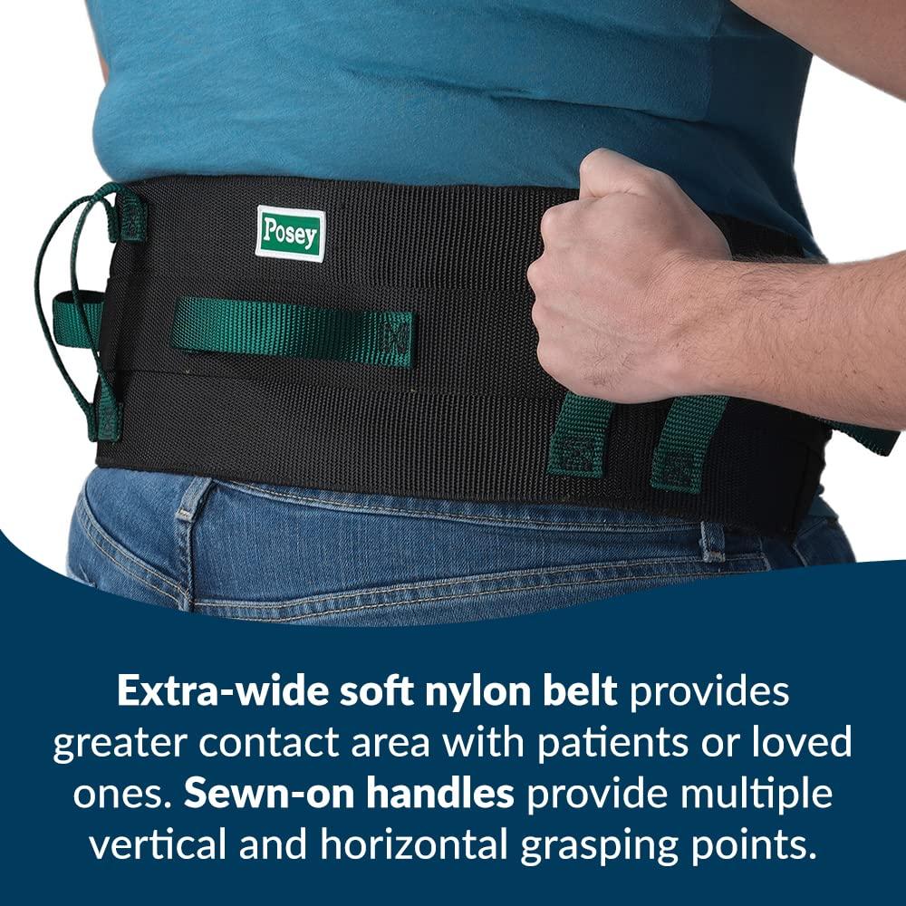 TIDI Posey Transfer Belt Black with Green Economy Model ExtraWide Soft