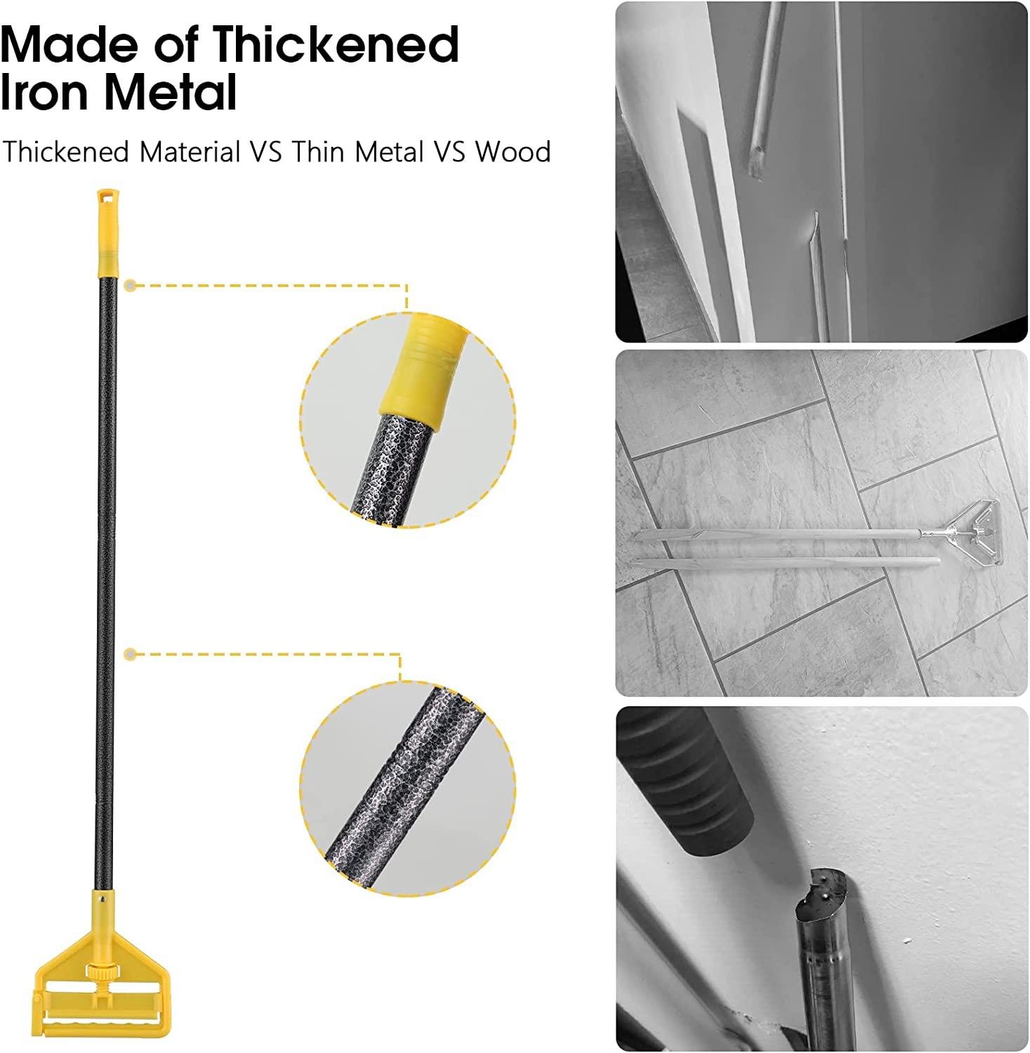 Commercial Heavy Duty 60 Metal Mop Handle Adjustable for Industrial