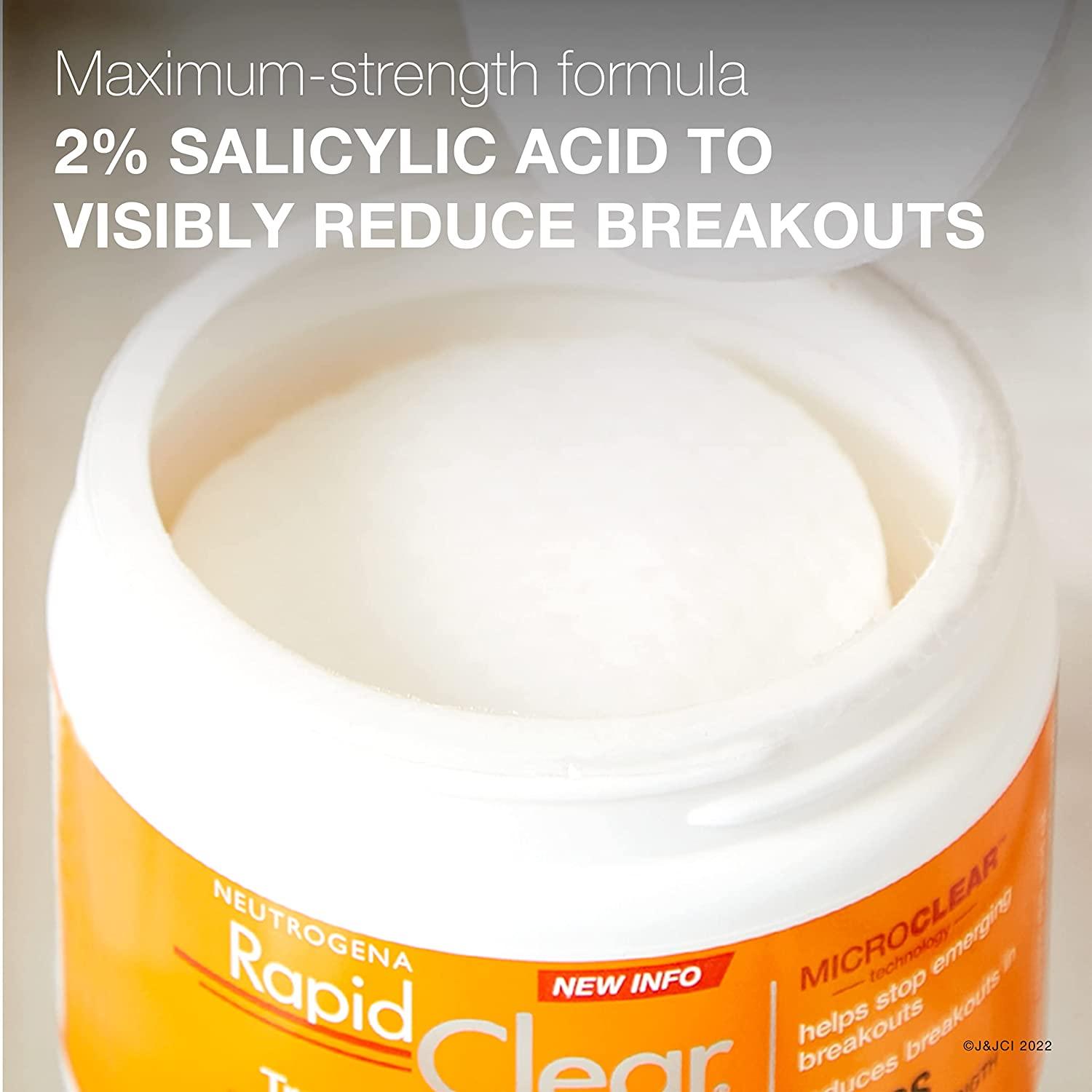 Neutrogena Rapid Clear Maximum Strength Acne Face Pads with 2