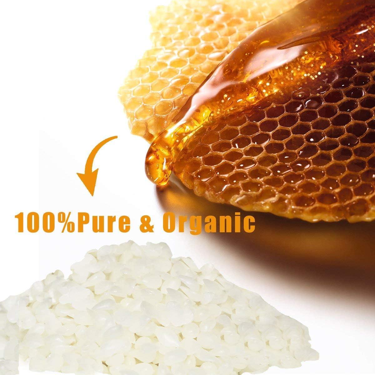 Howemon White Beeswax Pellets 2LB 100% Pure and Natural Triple Filtered for  Skin, Face, Body and Hair Care DIY Creams, Lotions, Lip Balm and Soap