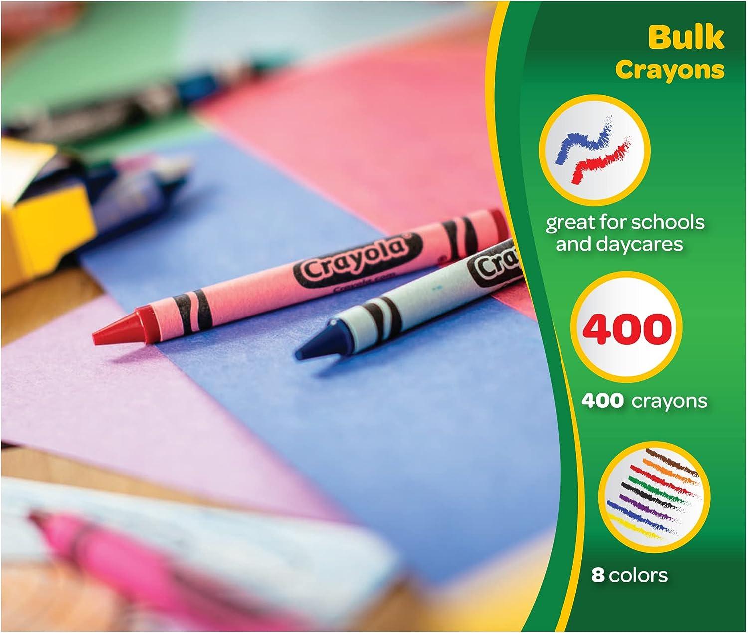 Crayola Crayon Classpack Large Crayons 400ct Bulk Crayons for Classroom