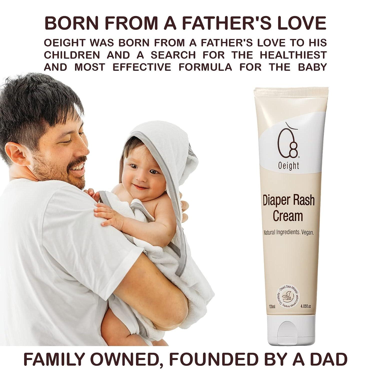 Oeight Diaper Rash Cream with Zinc, Calendula, Olive Oil, Castor Seed