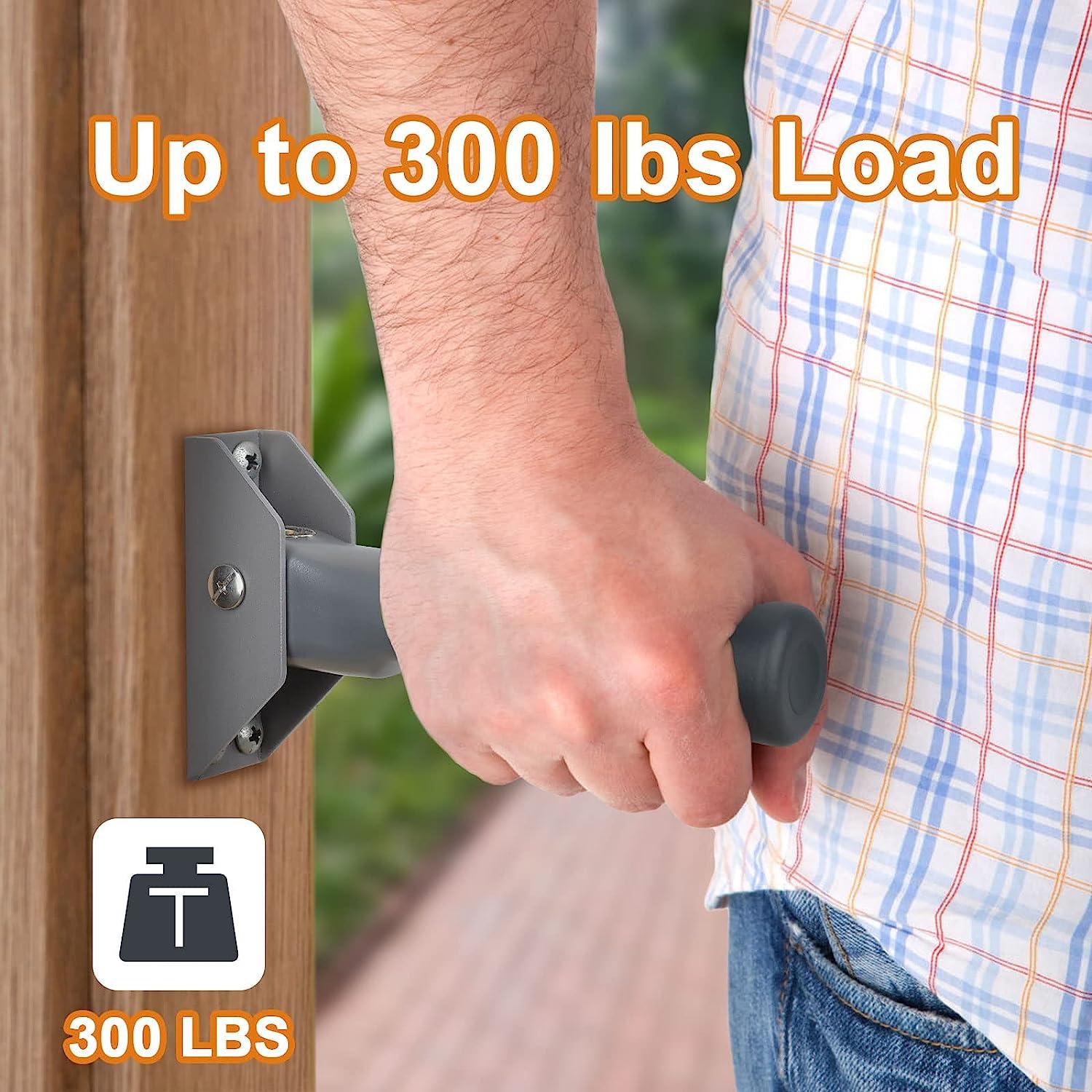 Healvaluefit Flip up Grab Bar for Elderly, Folding Doorway Assist