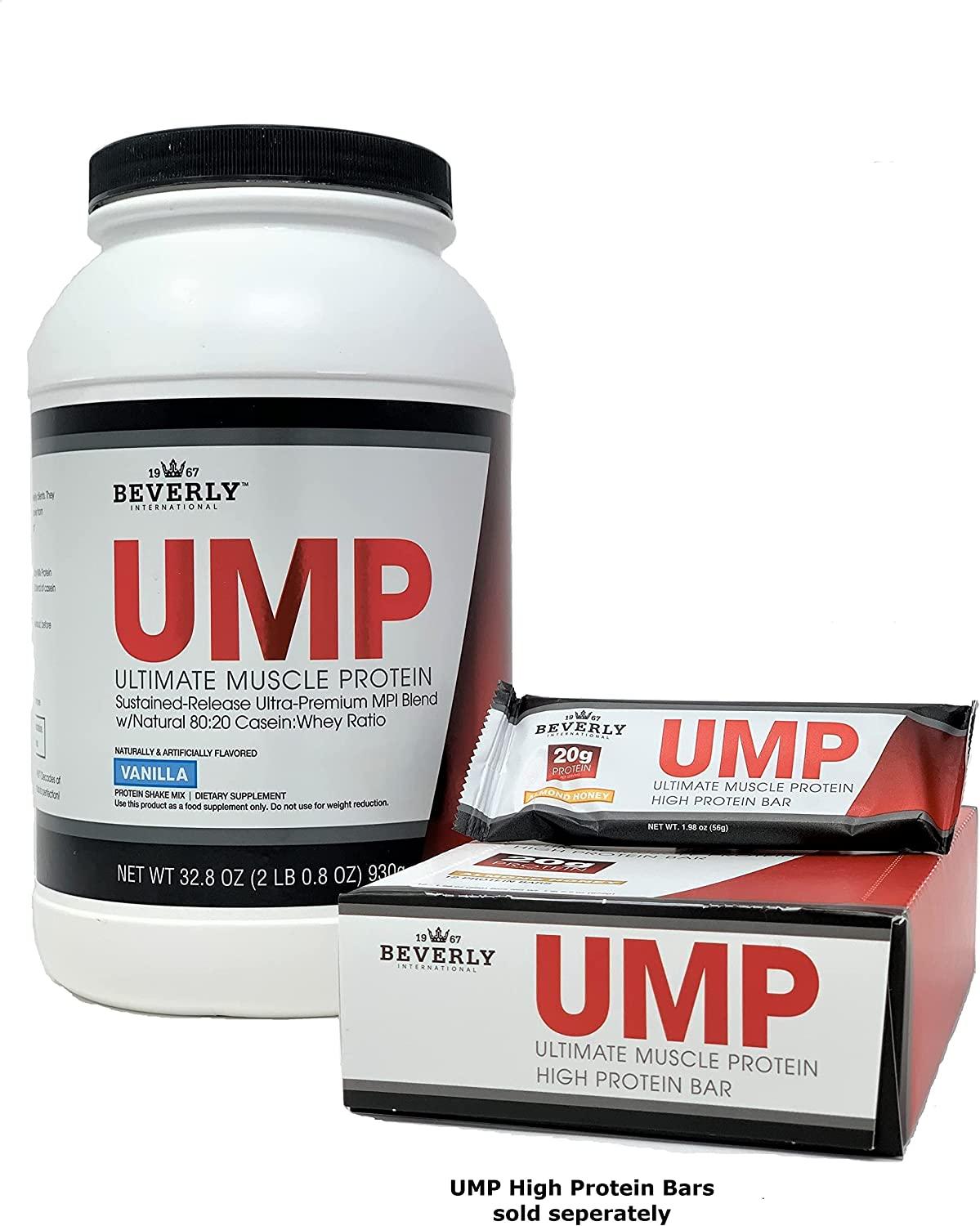 Beverly International UMP Protein Powder 30 servings, Chocolate. Unique wheycasein ratio builds