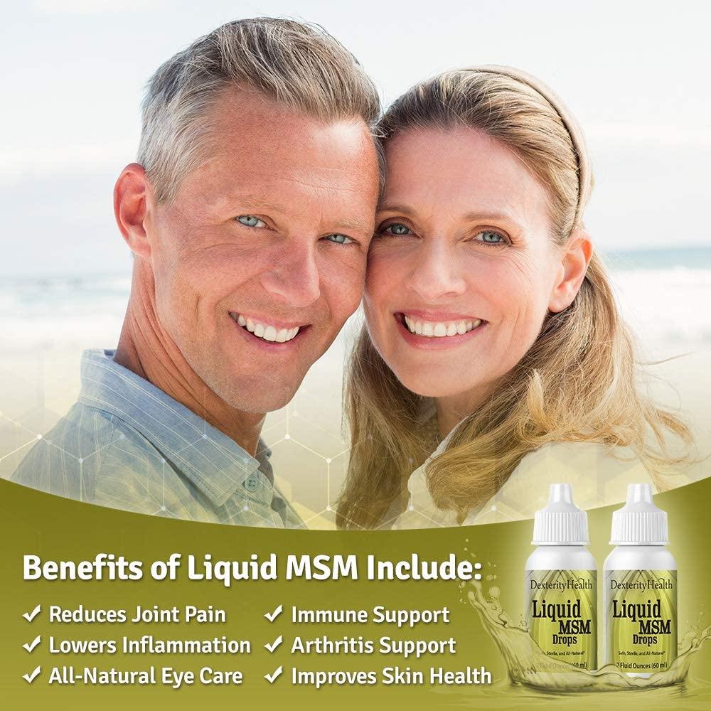 Dexterity Health Liquid MSM Eye Drops 2Pack of 2 oz. SqueezeTop