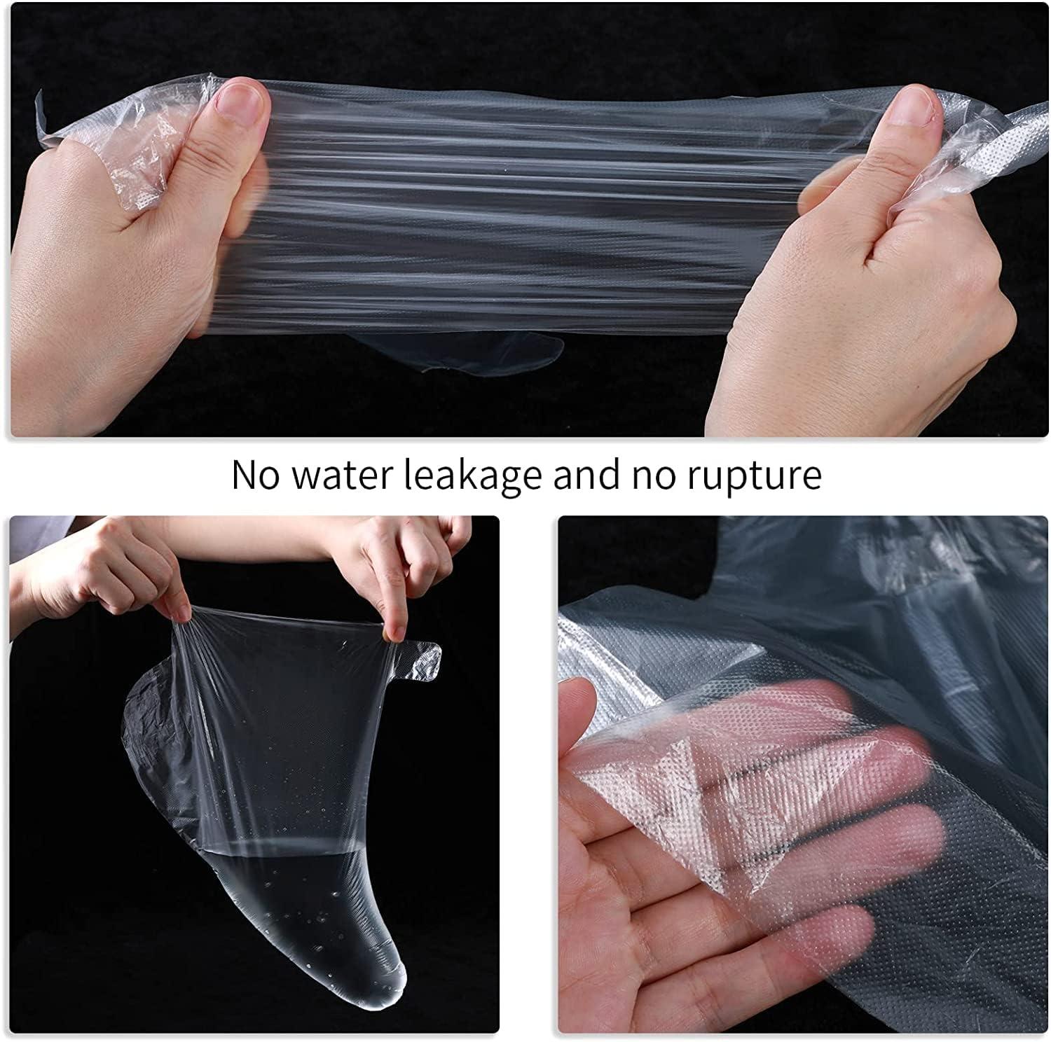 Clear Plastic Disposable Booties Paraffin Wax Bath Liners for Foot