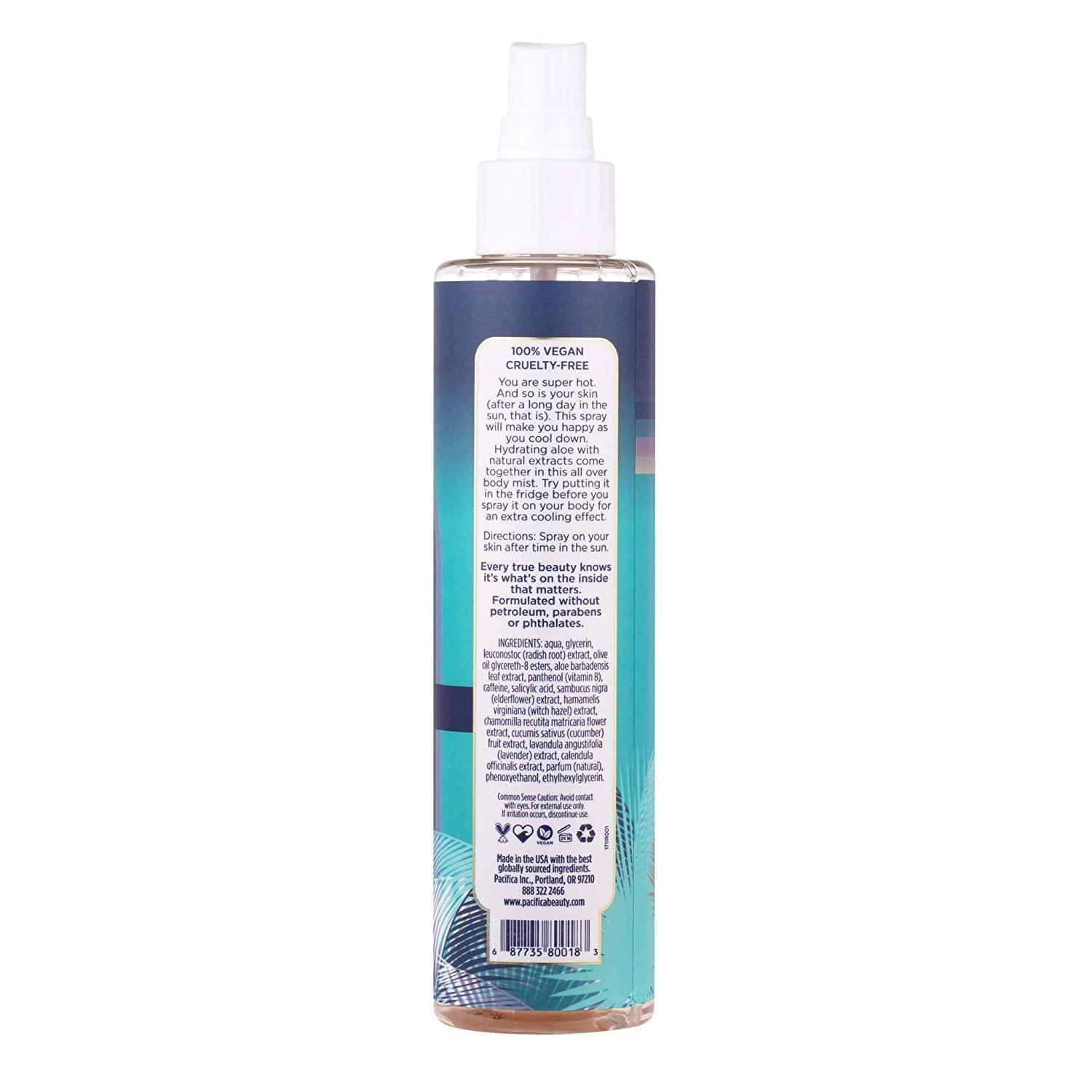 Pacifica After Sun Body Spray Coconut Vanilla 6 fl oz Nourishing