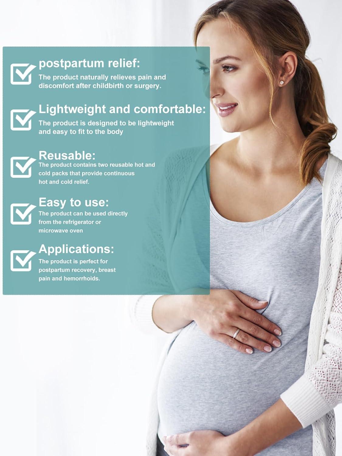 Cold&Hot Perineal Relief Pads for Postpartum EssentialsReusable