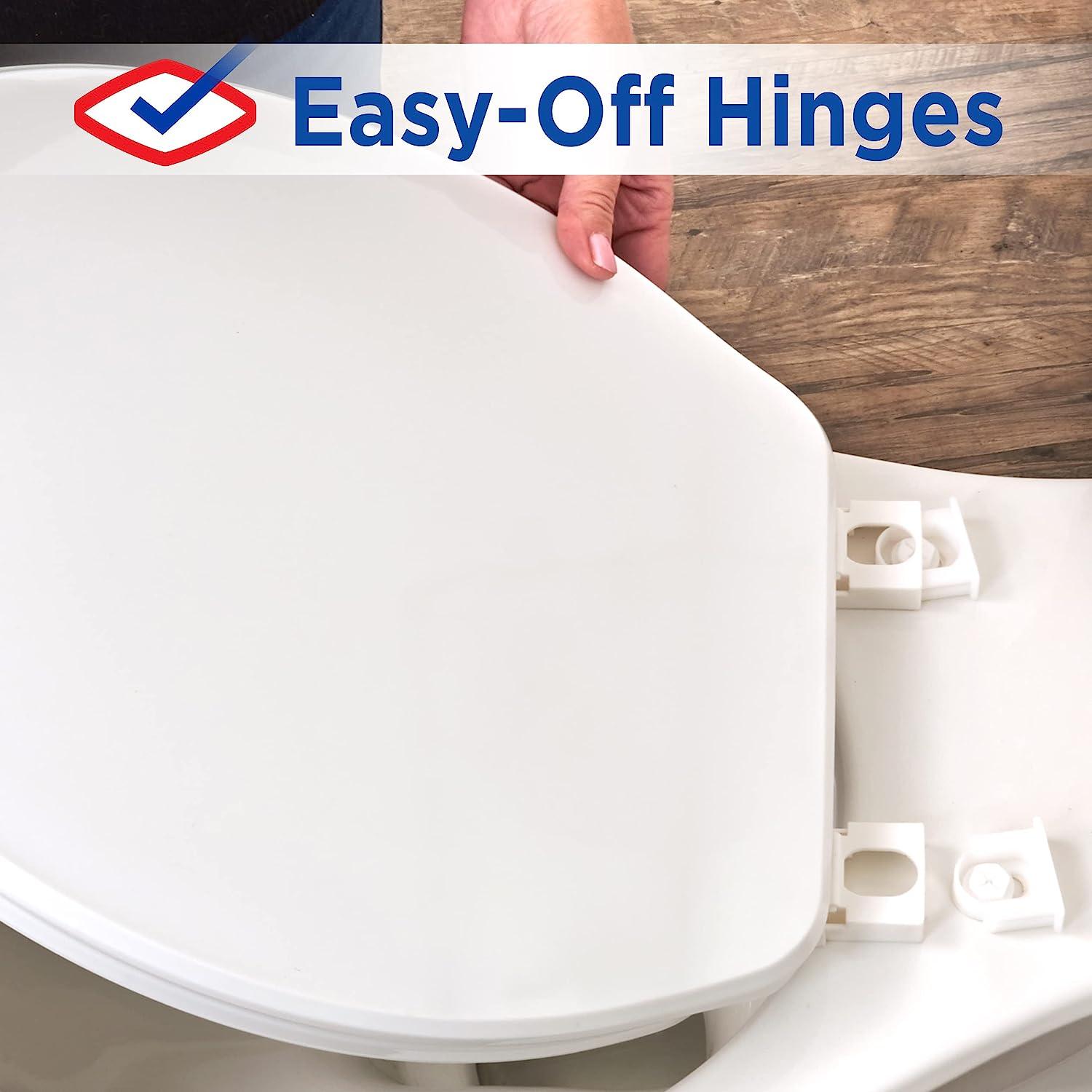 Clorox Antimicrobial Elongated Toilet Seat Stay Fresh Scent Easy
