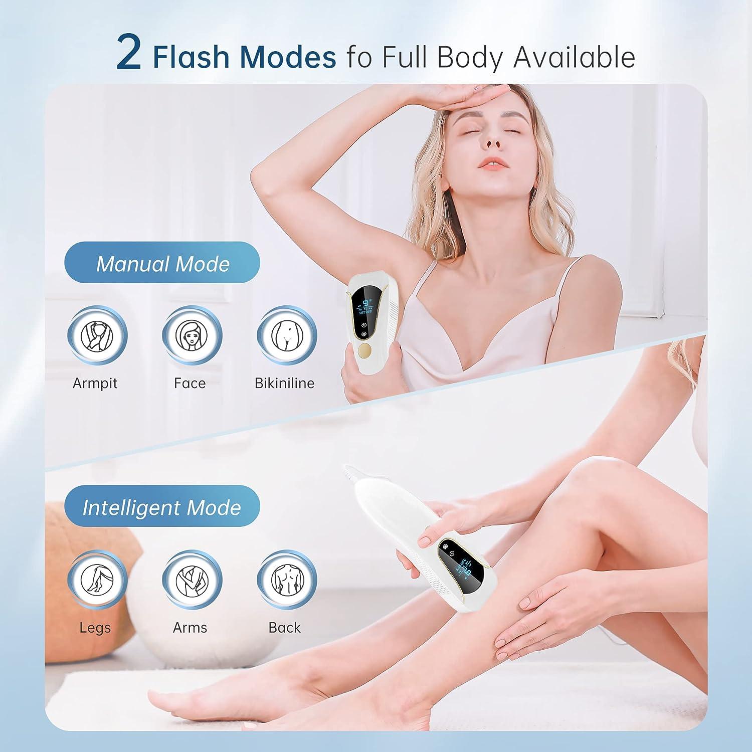 Laser Hair Removal For Women And Men With Ice-Cooling System 3-In.